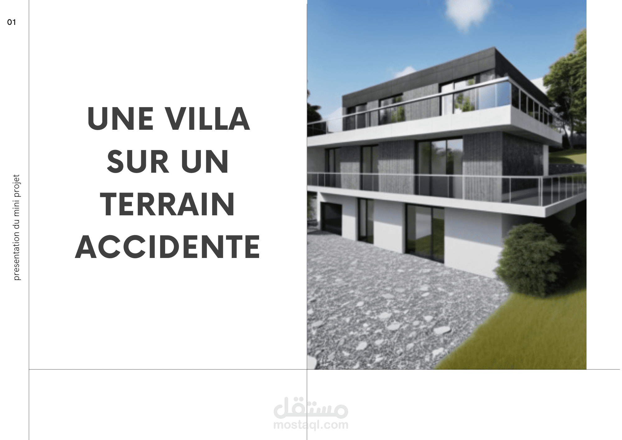 Modern mountain villa