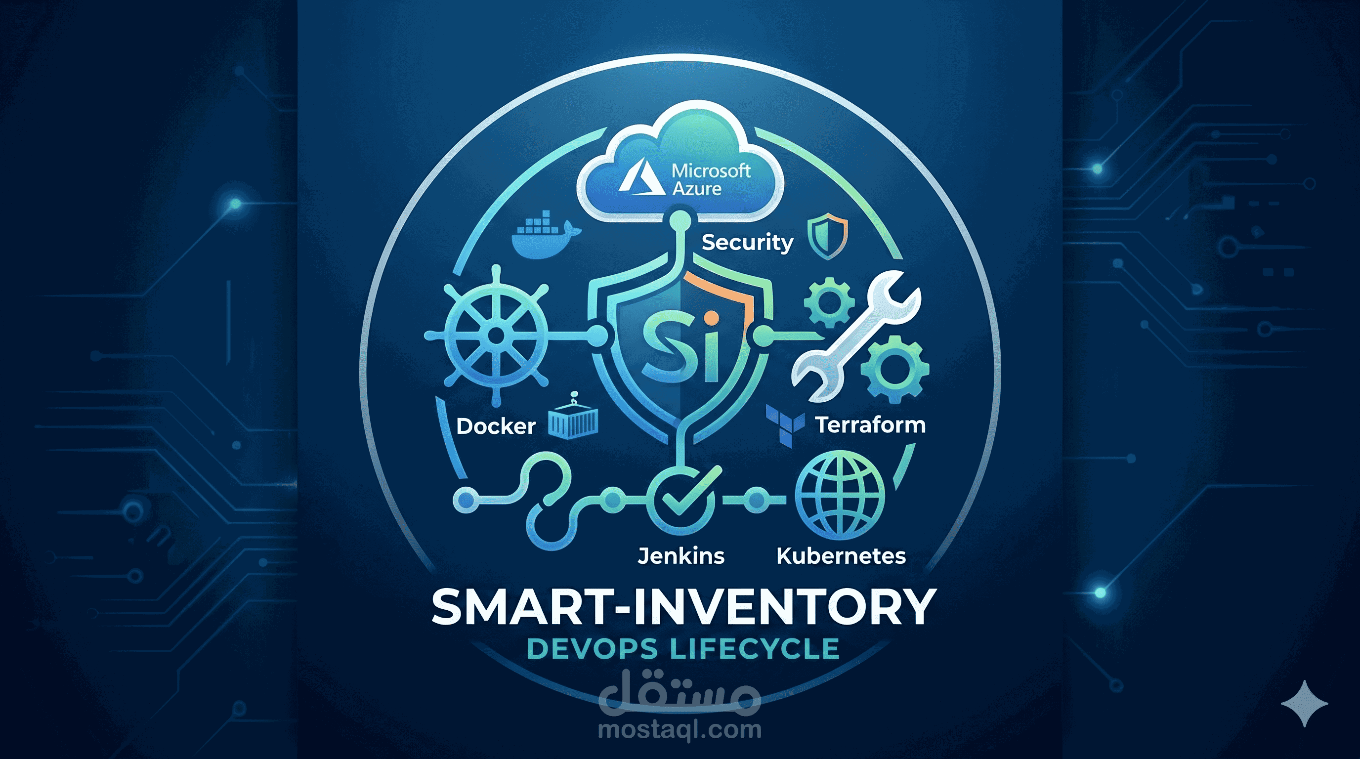 نظام إدارة مخازن ذكي (Smart Inventory) بمعمارية Microservices وتقنيات DevOps المتطورة.