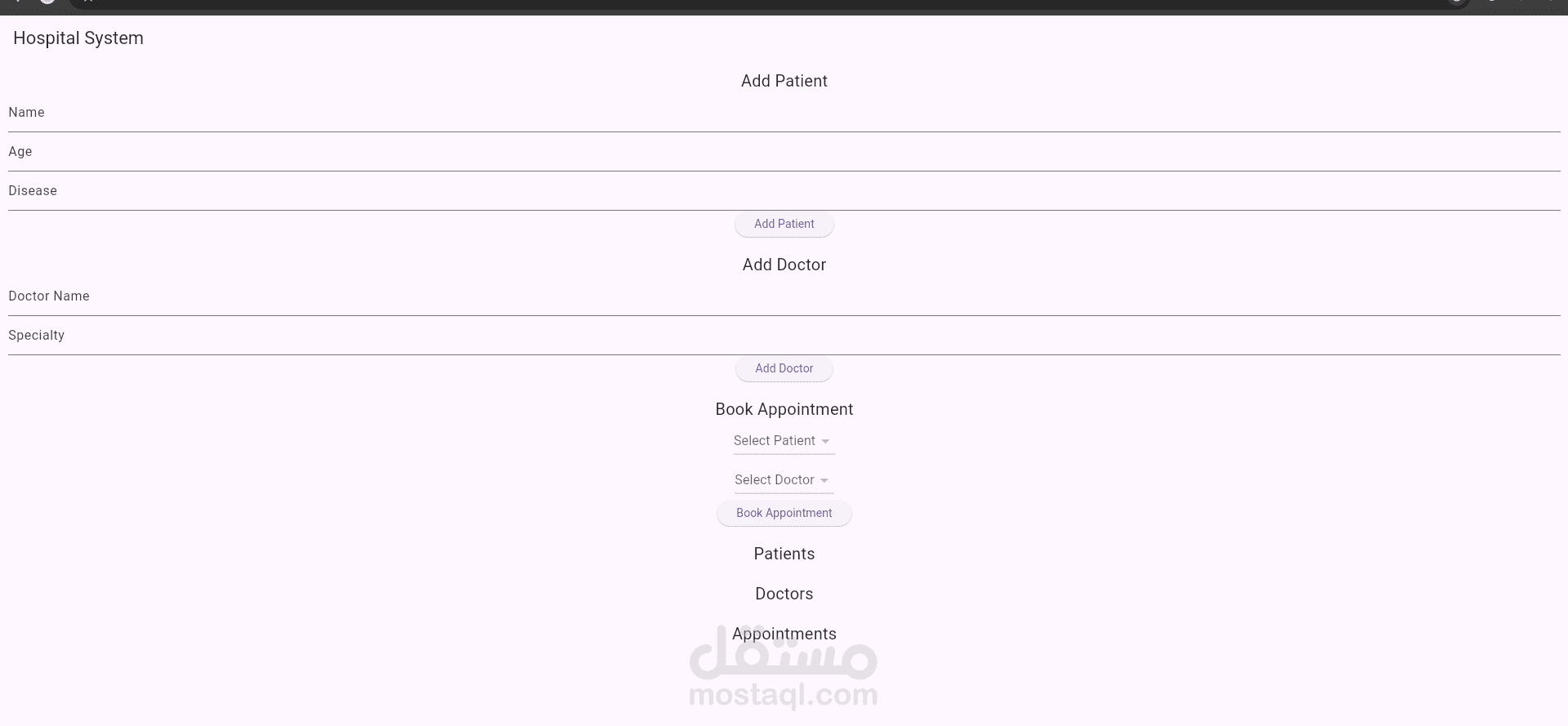 small system for hospital