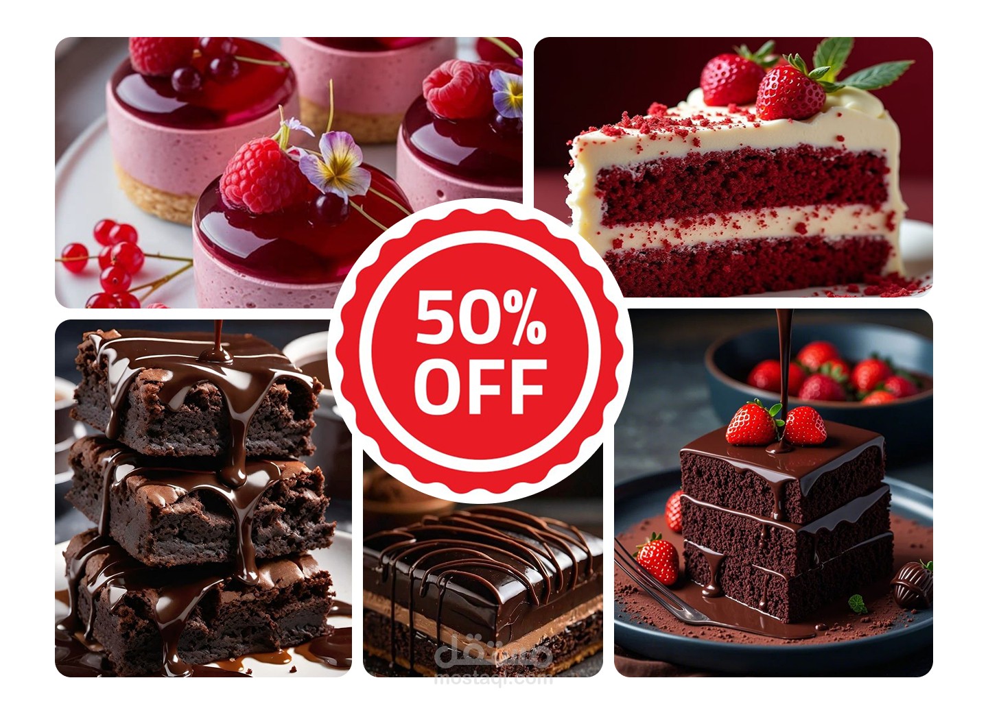 واجهة متجر إلكتروني بأسلوب Bento Grid