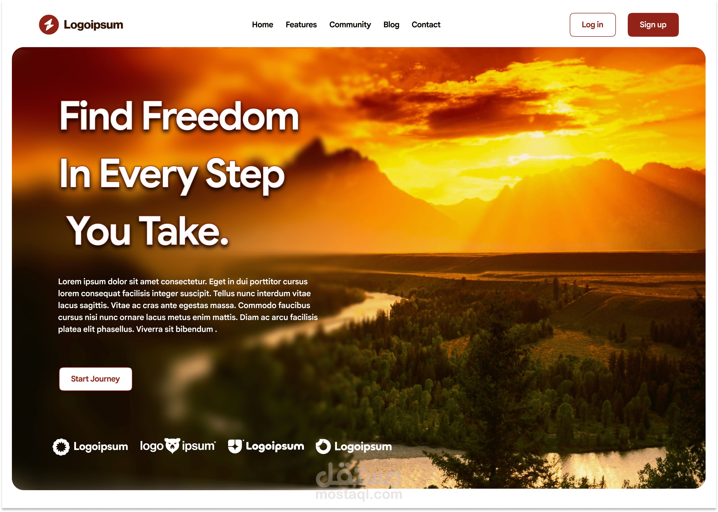 تصميم صفحة هبوط (Landing Page) متكاملة وجذابة