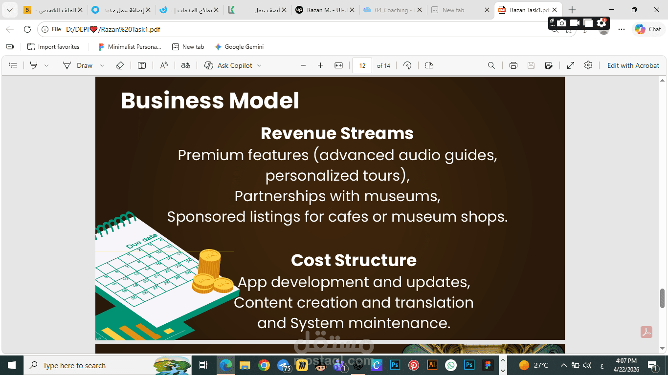 تصميم عروض تقديمية (PowerPoint) احترافية وإبداعية للعروض والمشاريع