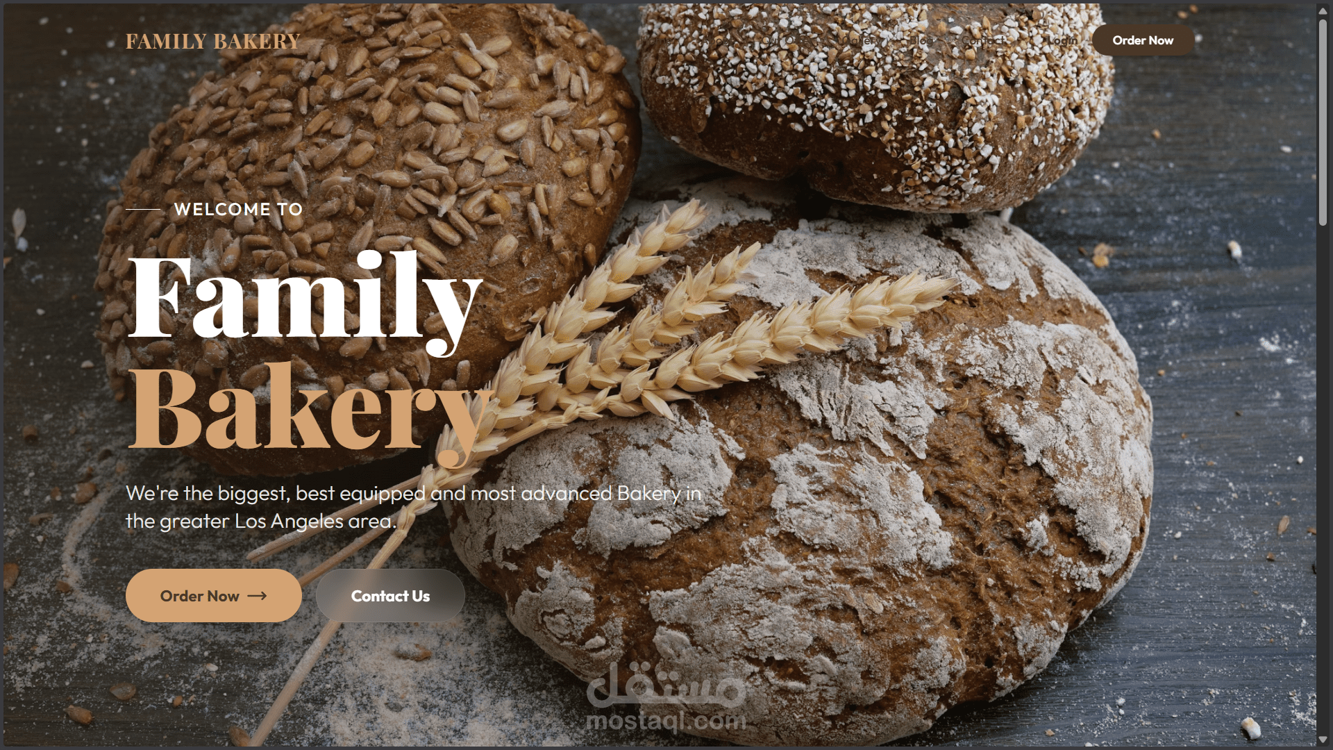 bekery (موقع لتصفح وطلب المخبوزرات)