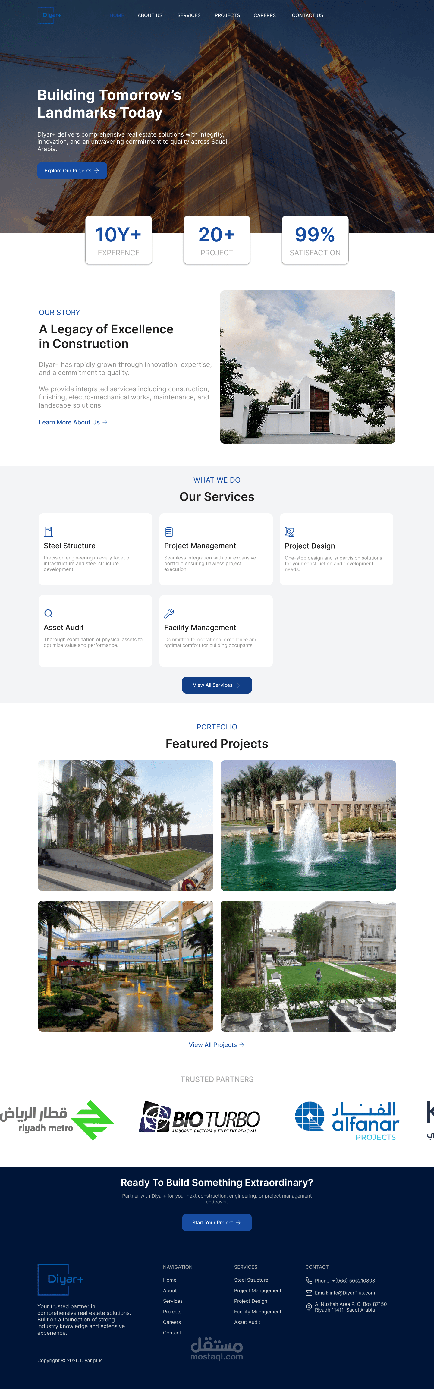 Diyar Plus – Website Redesign)