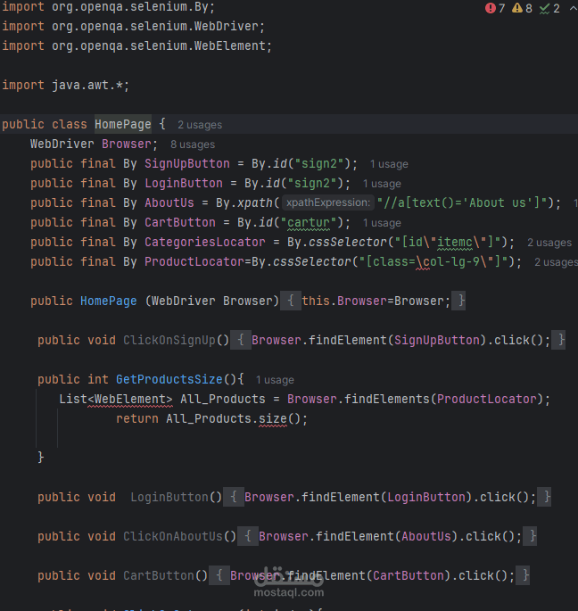 اختبار أوتوماتيكي بselenium