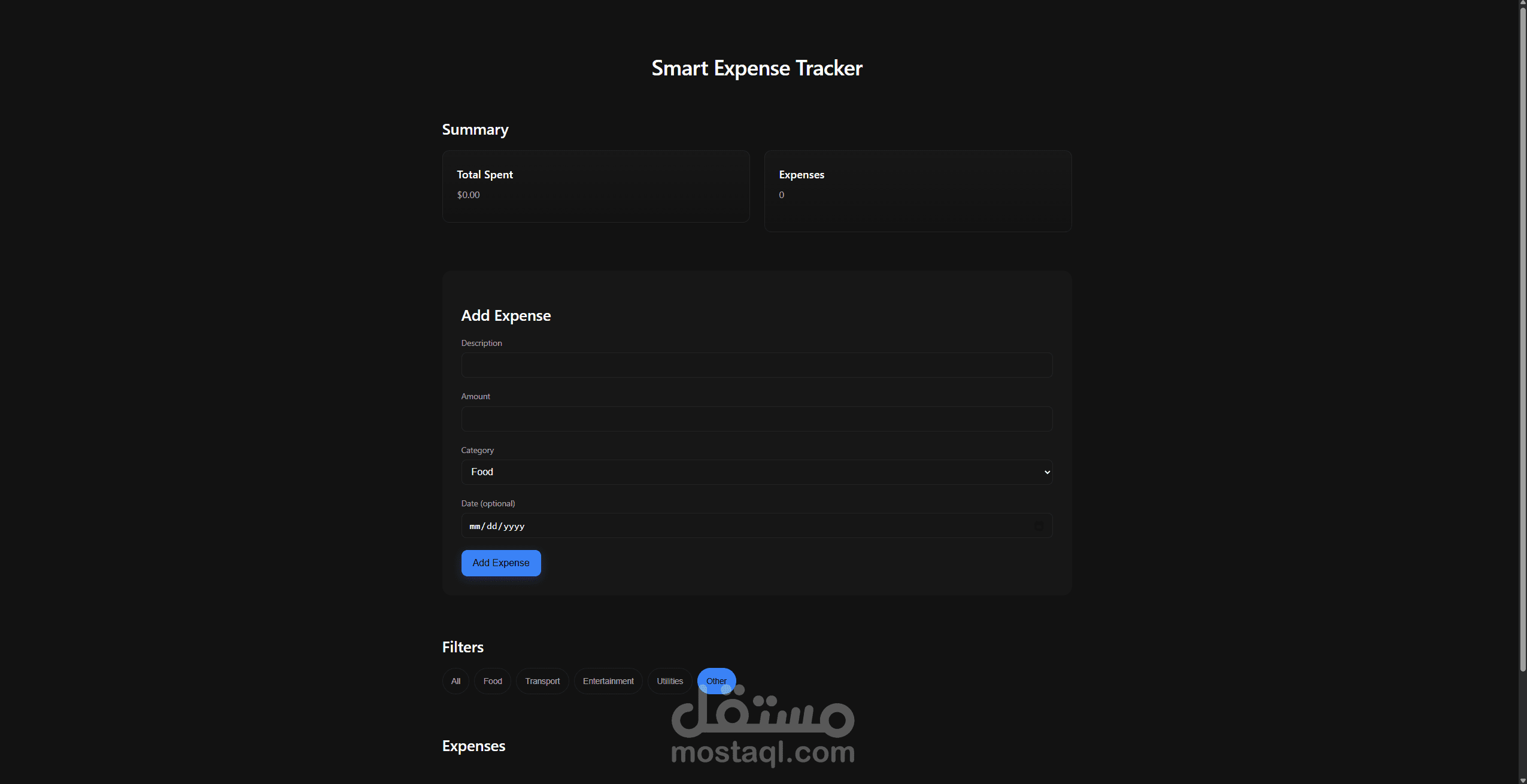 Smart expense tracker