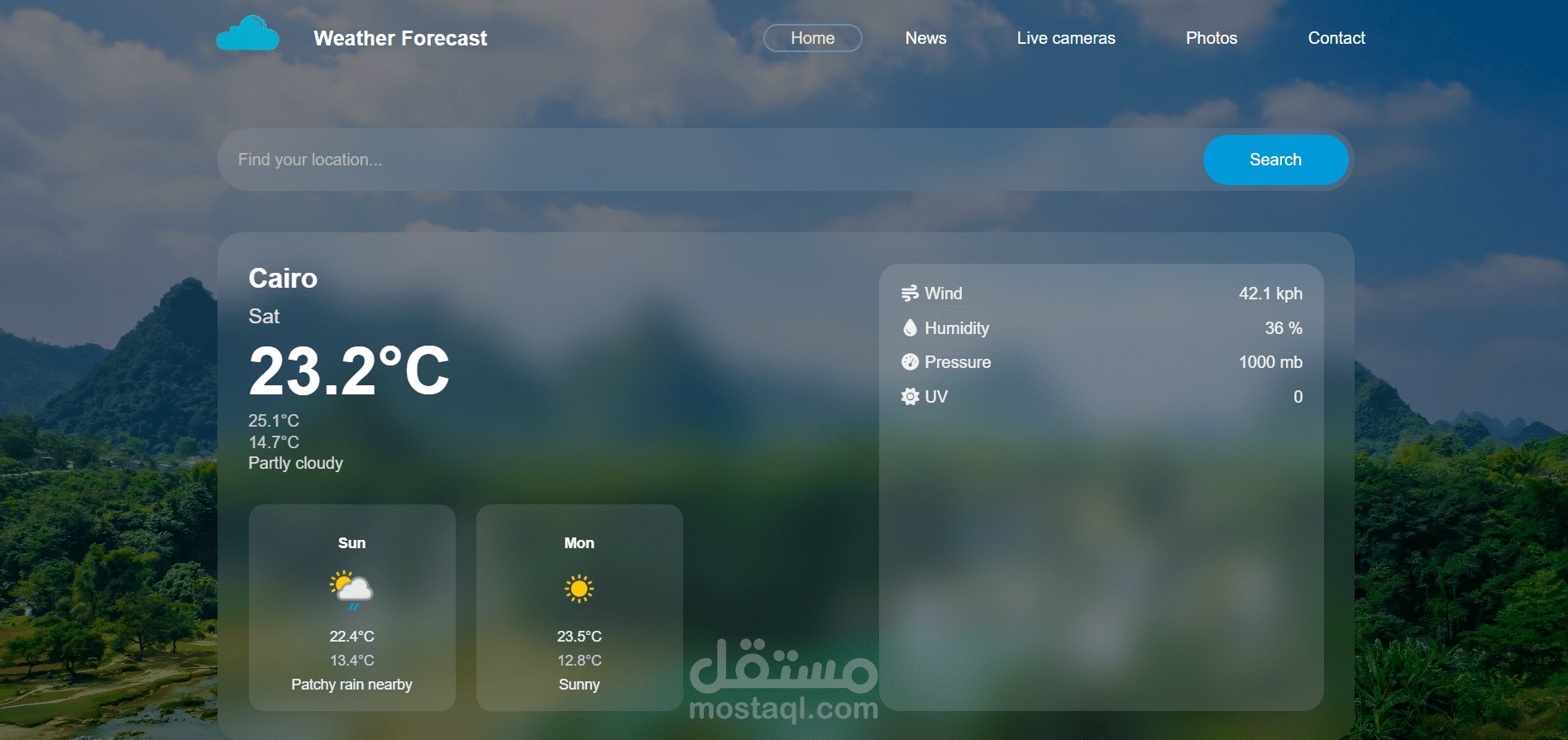 Sky Signals - Weather Forcast Website