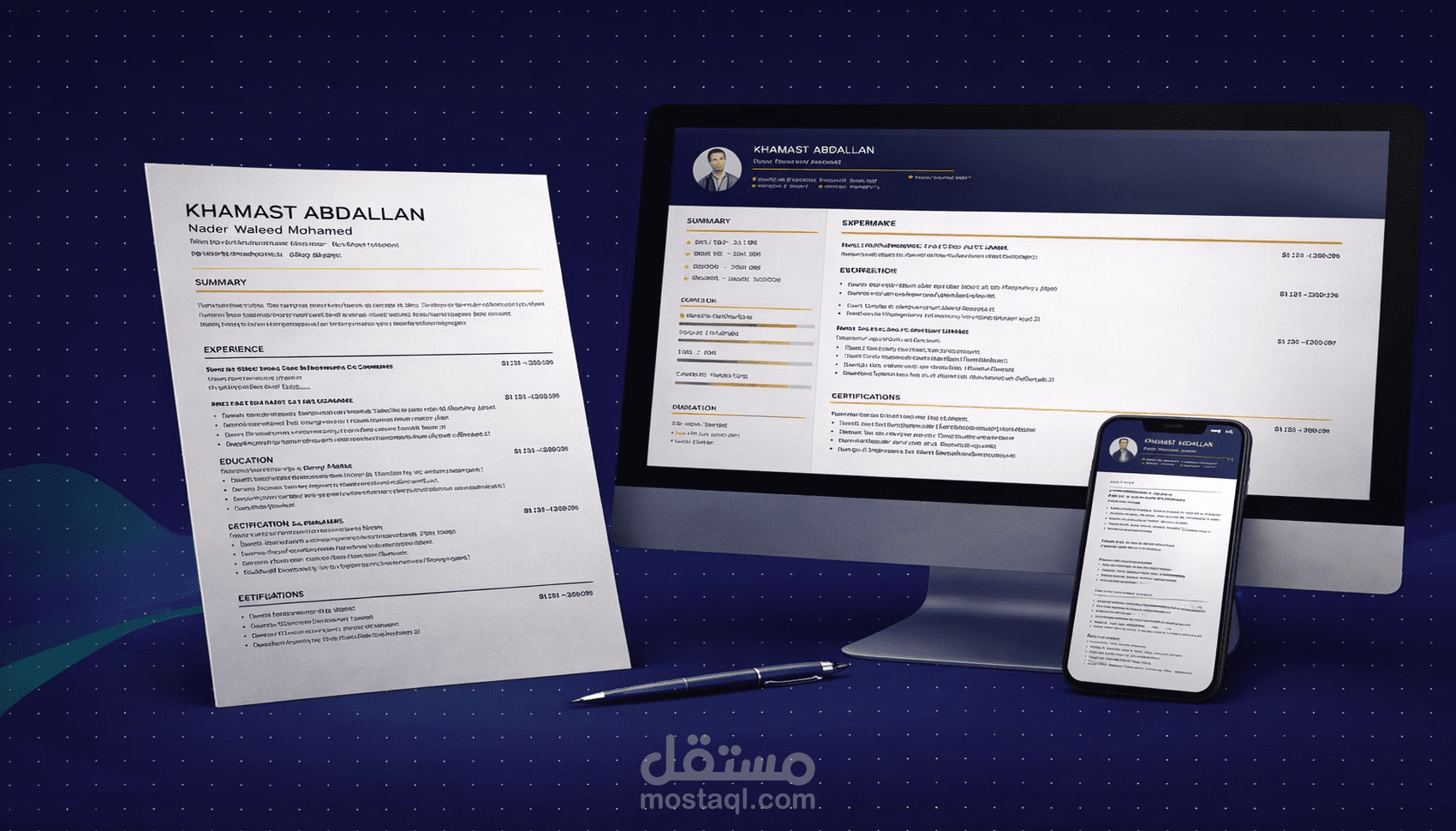 سأصمم لك سيرة ذاتية احترافية متوافقة مع ATS لزيادة فرص قبولك
