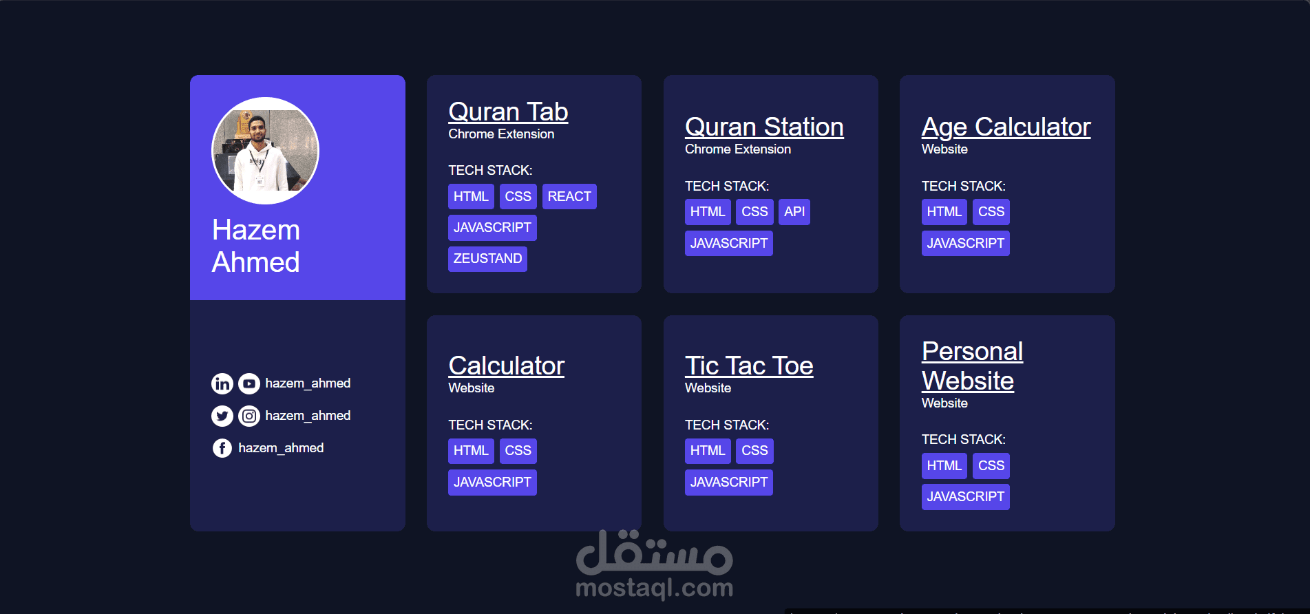 Modern Responsive Portfolio Landing Page