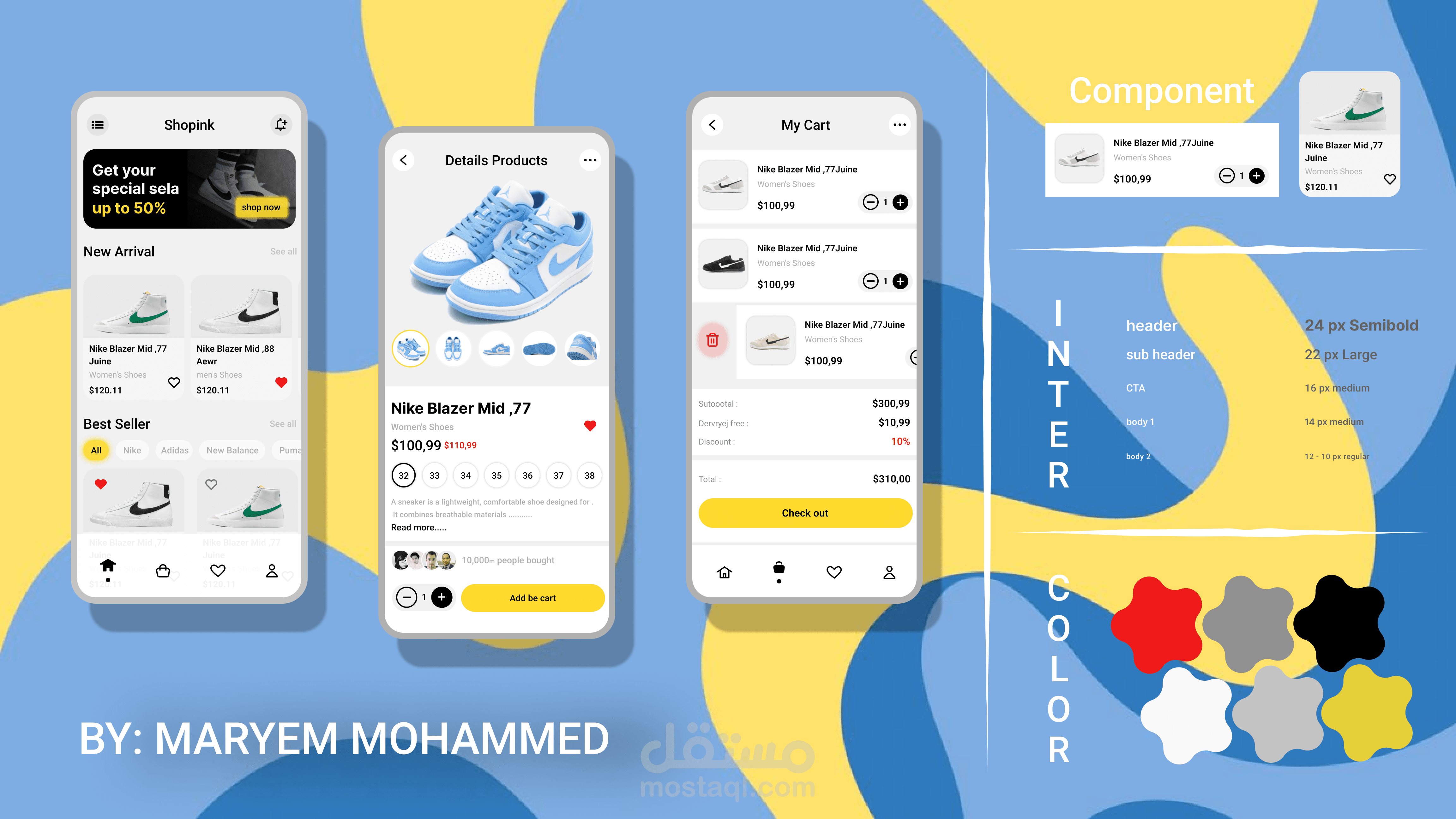تصميم واجهات وتجربة مستخدم (UI/UX) لمشاريع رقمية متنوعة