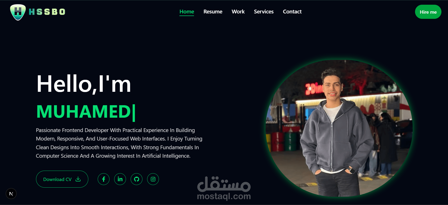 سأقوم بتطوير موقع Portfolio شخصي/مهني لعرض أعمالك ومشاريعك بشكل أنيق وجذاب