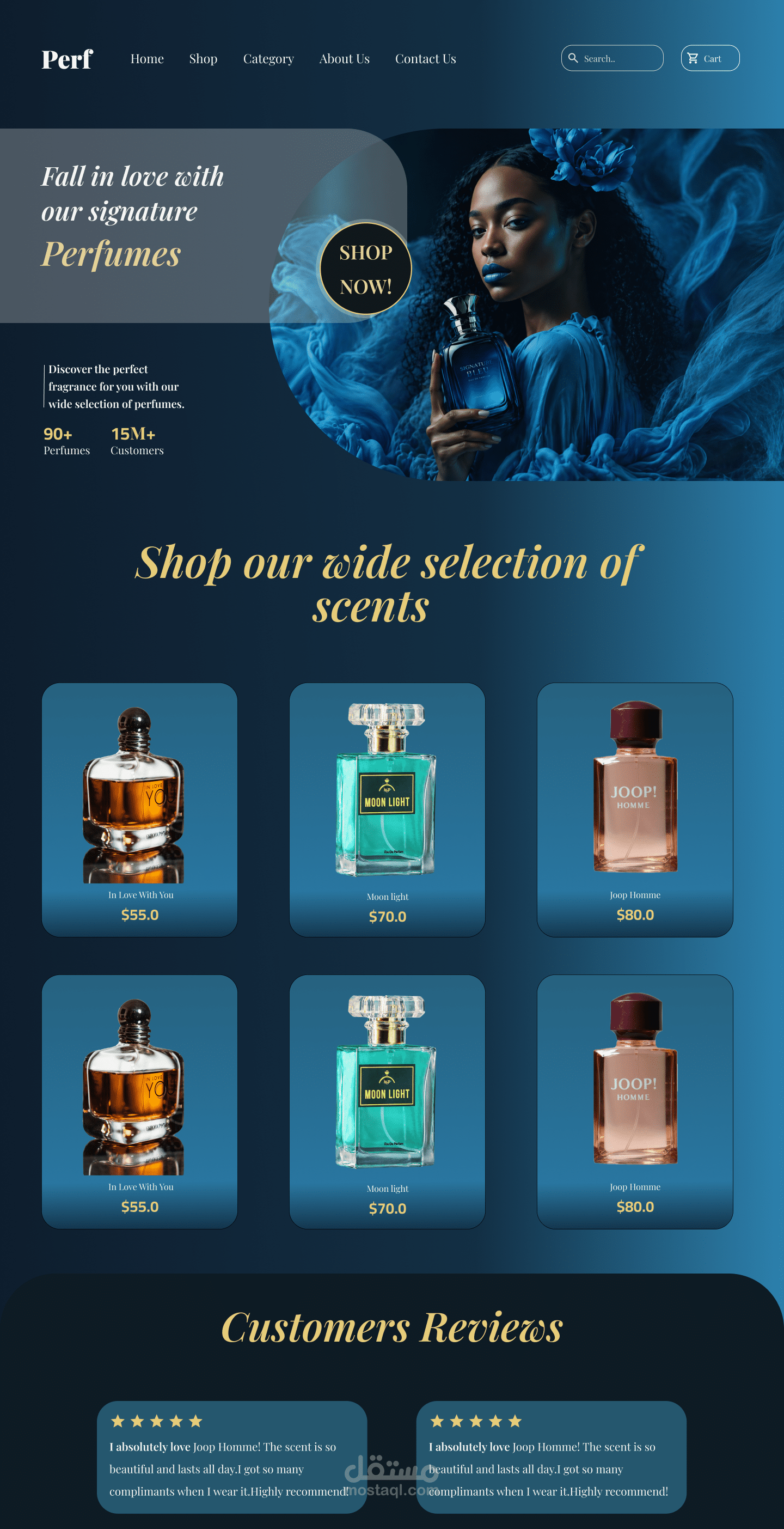 landing page