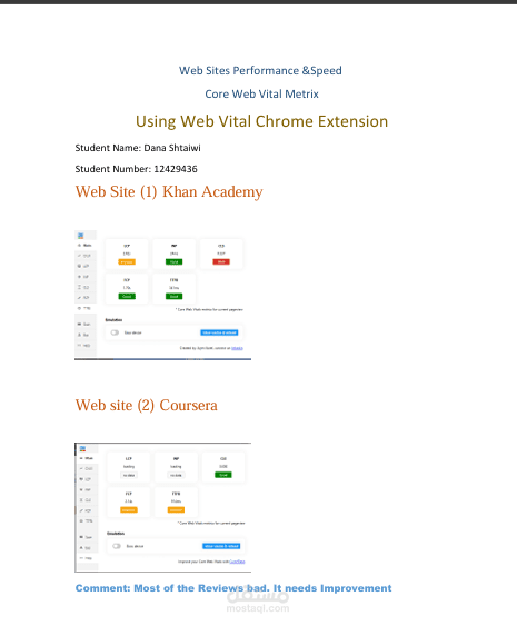 تحليل أداء المواقع الإلكترونية باستخدام Core Web Vitalsوتحليل SEO ومقارنة قوة المواقع الإلكترونية