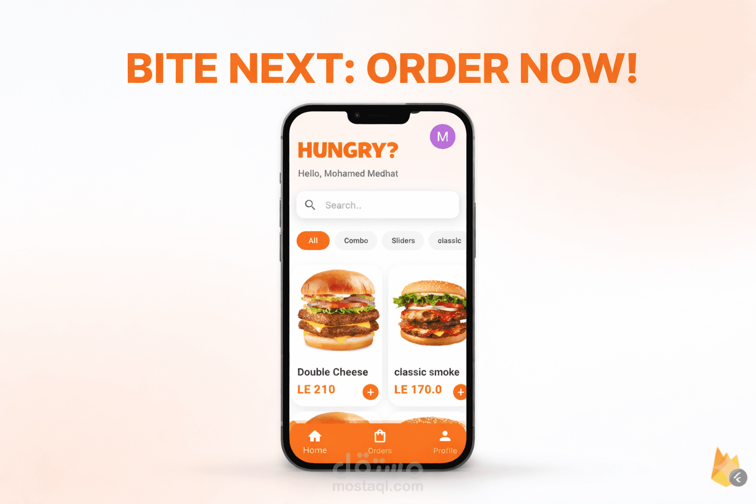 BiteNext | تطبيق طلب طعام عصري متكامل بـ Flutter و Firebase