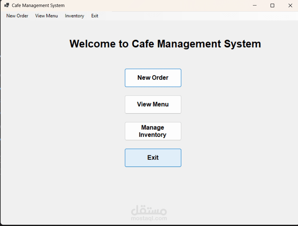 CafeSystem-OOP