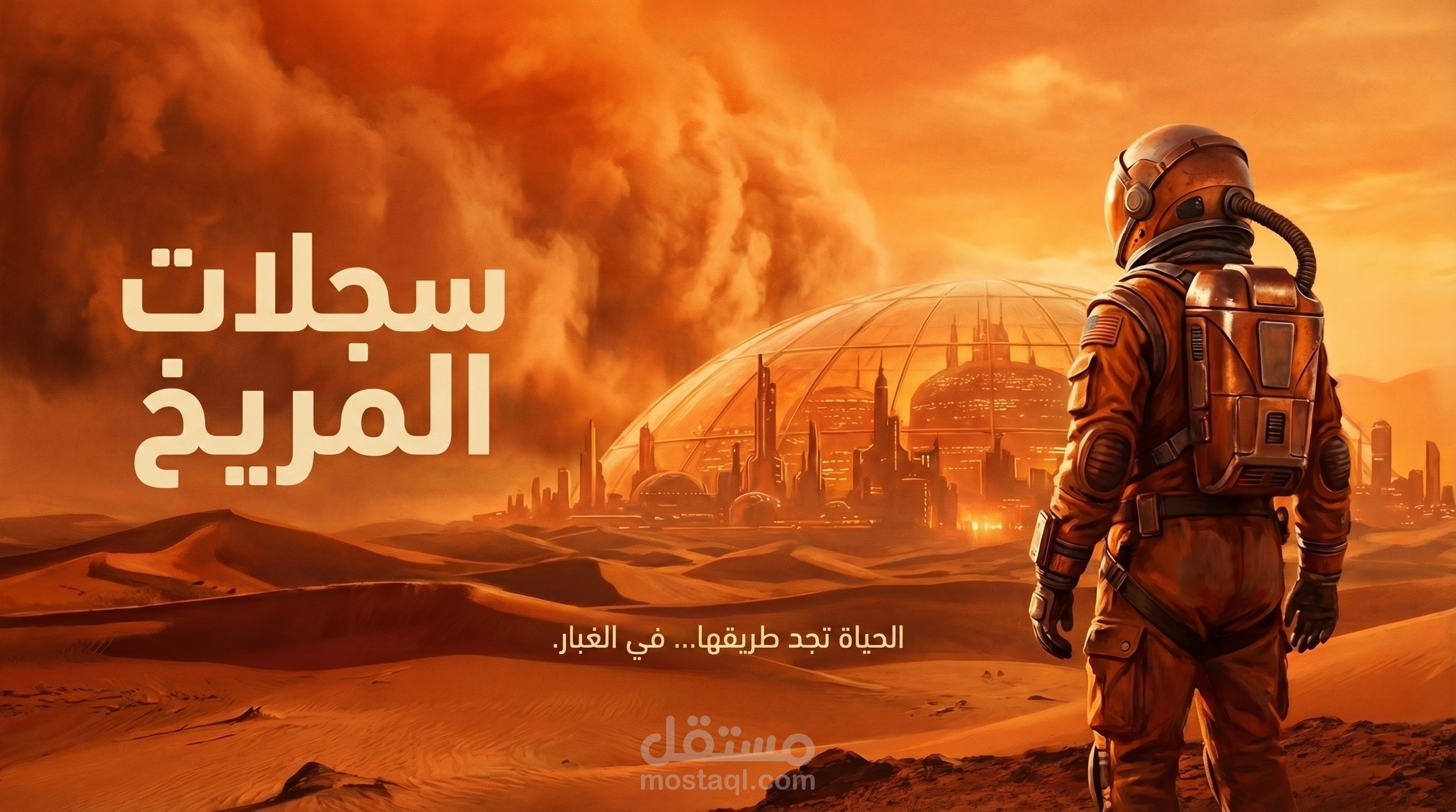 سجلات المريخ: بوستر سينمائي لفيلم خيال علمي