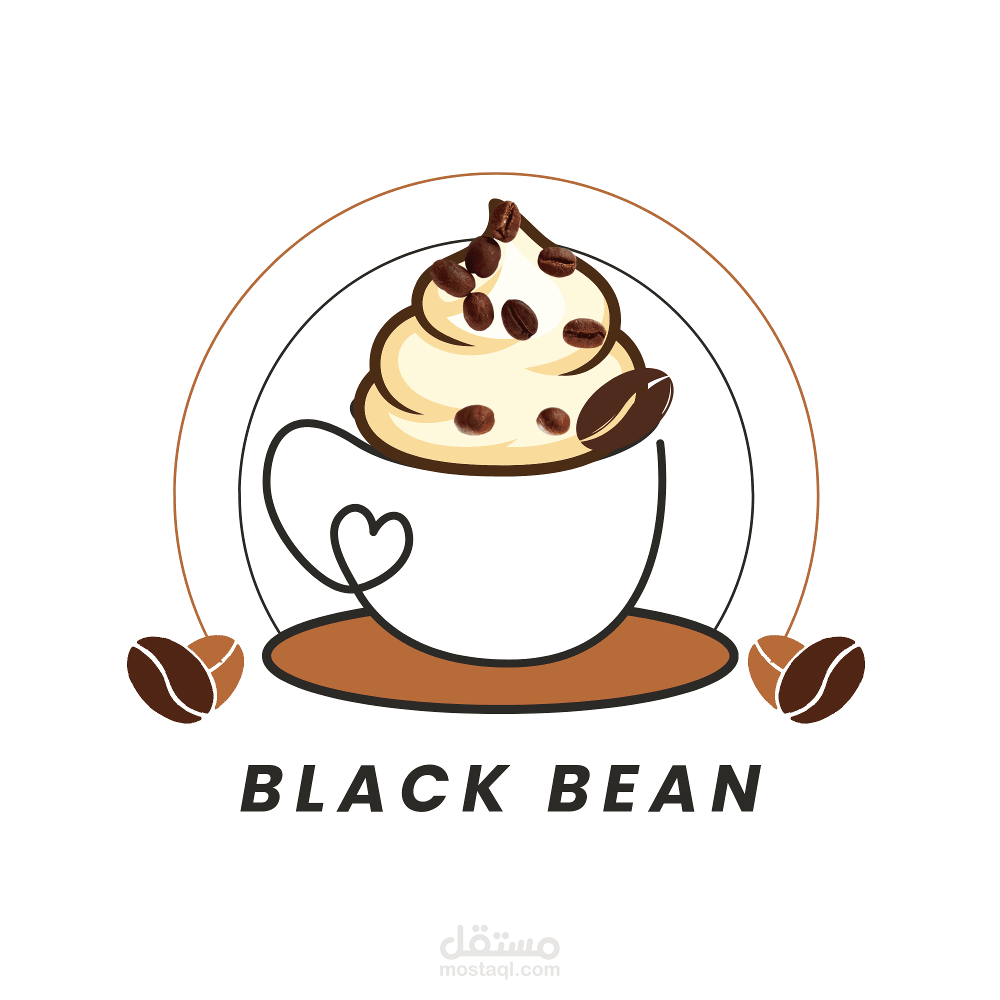 تصميم شعار احترافي لمقهى