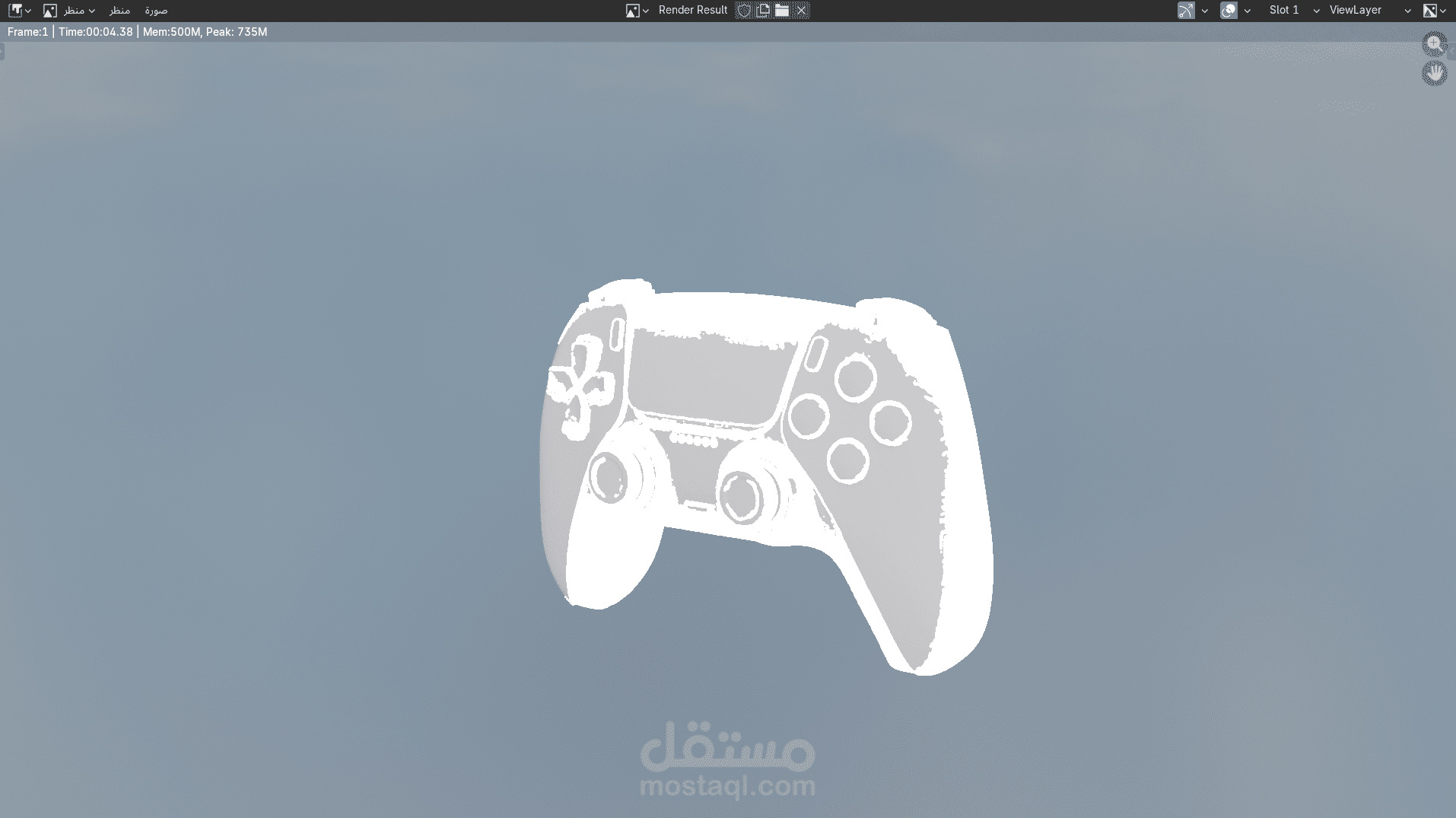 تصميم 3d ل controller العاب