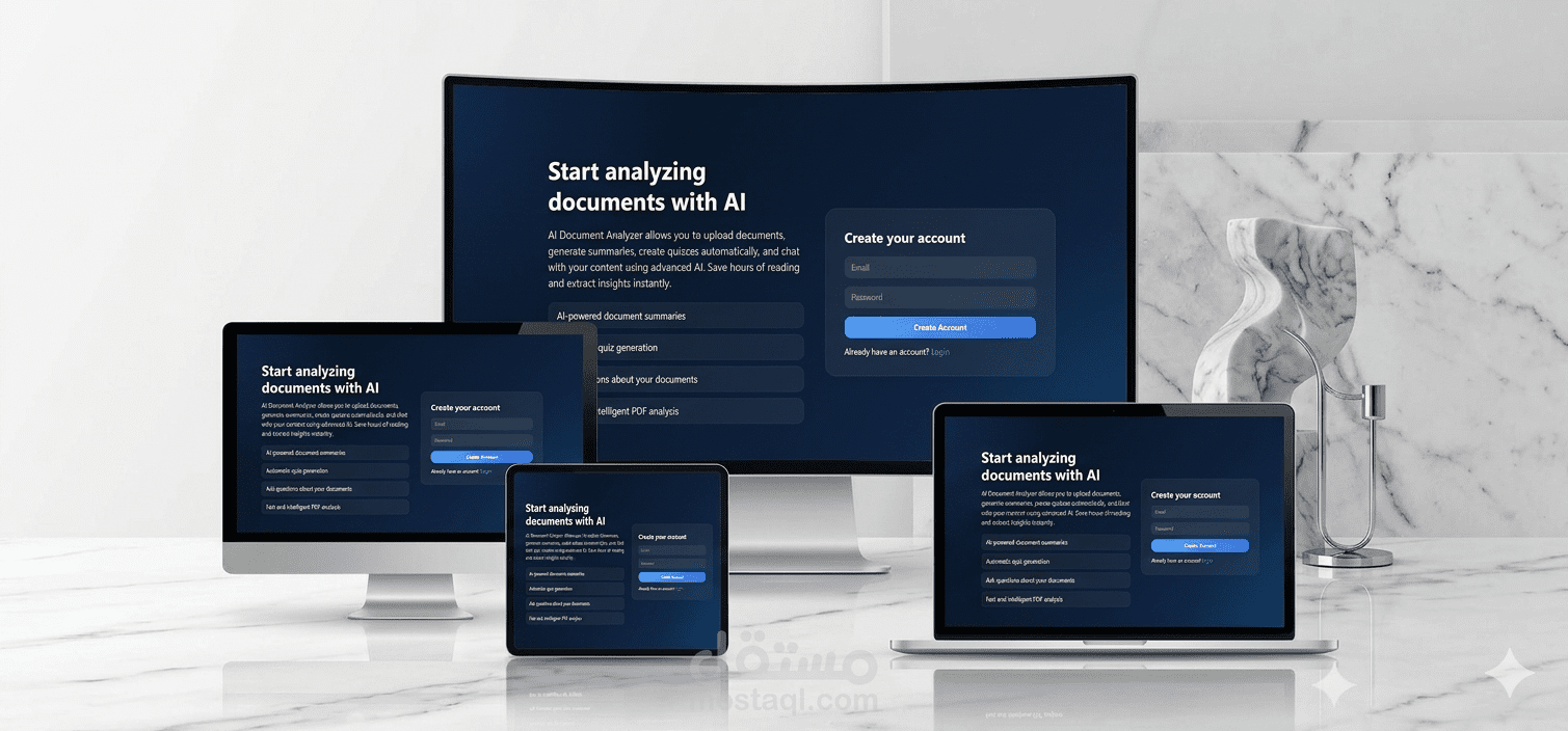 منصة ذكاء اصطناعي لتحليل المستندات واستخراج المعلومات باستخدام تقنية RAG