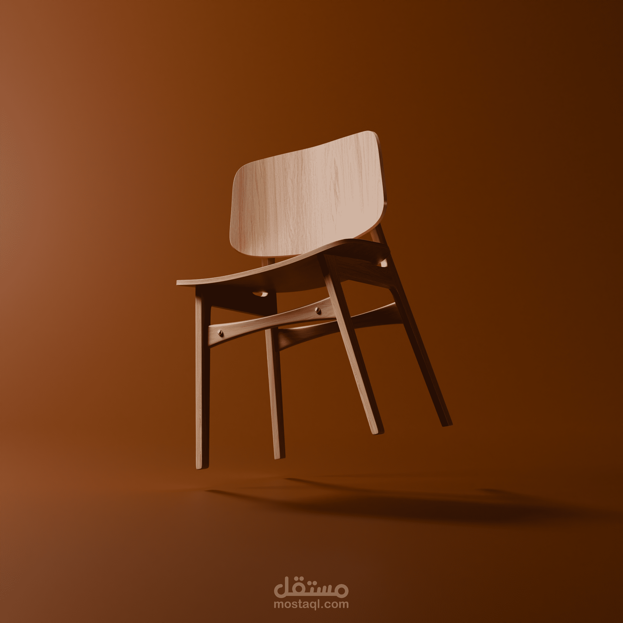 تصميم كرسي خشبي بسيط باستخدام Blender