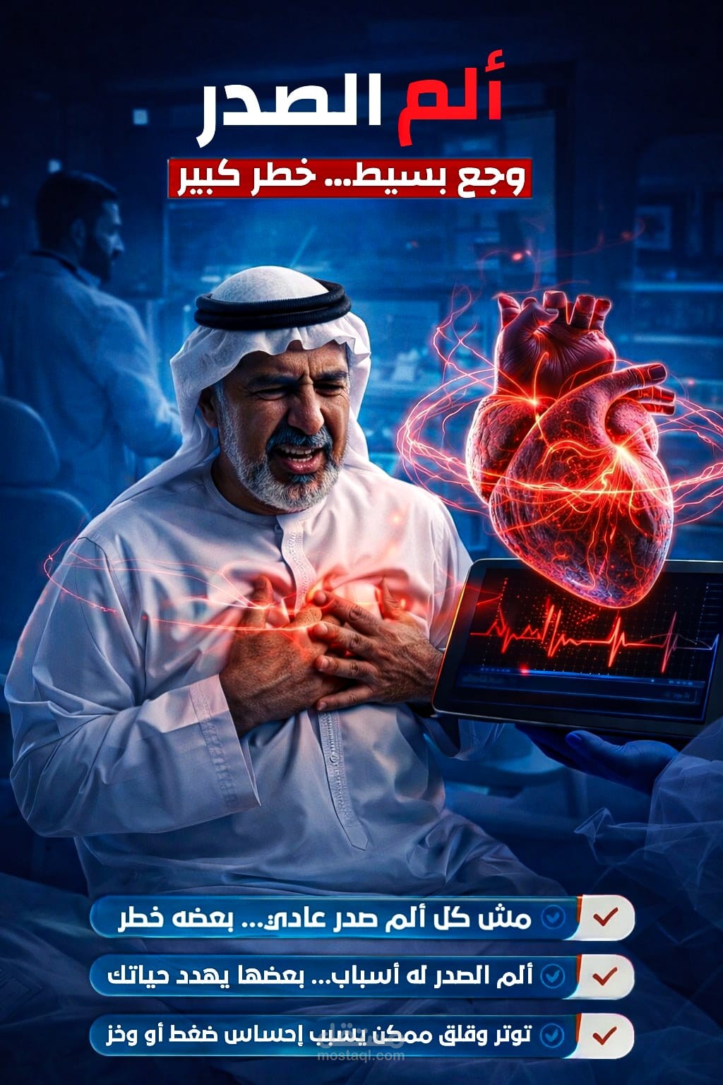 ألم الصدر… إشارة لا تُهمل