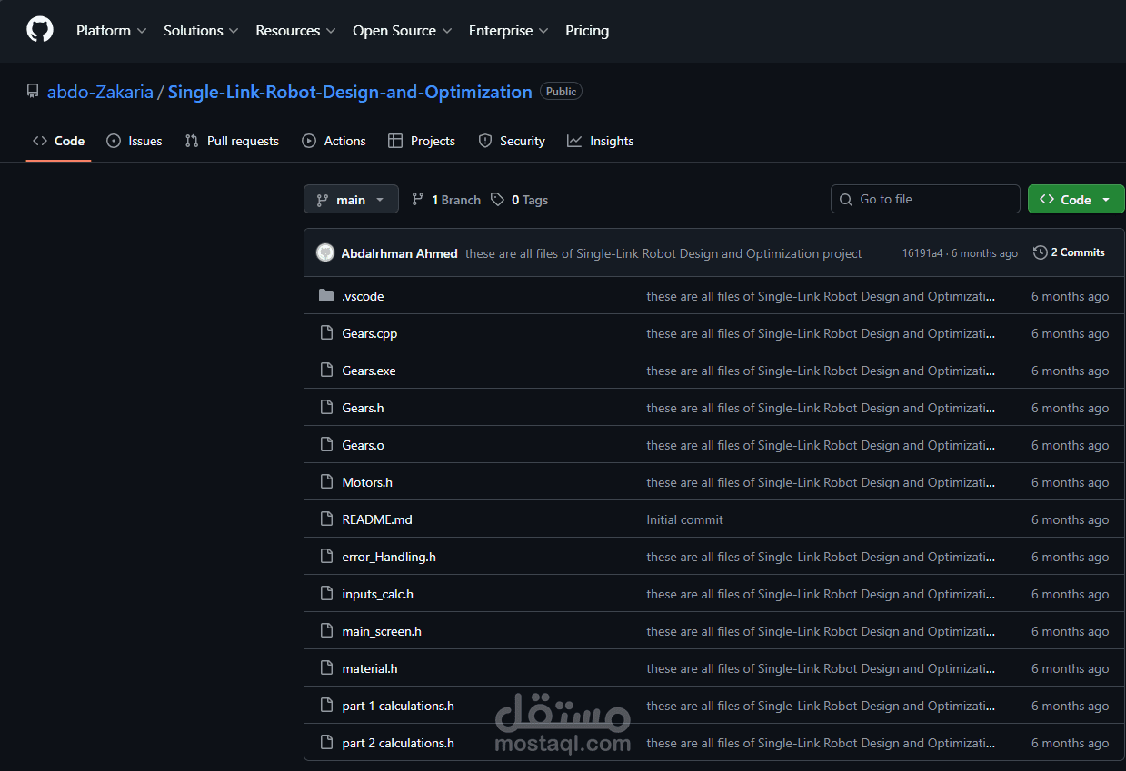 Single-Link-Robot-Design-and-Optimization