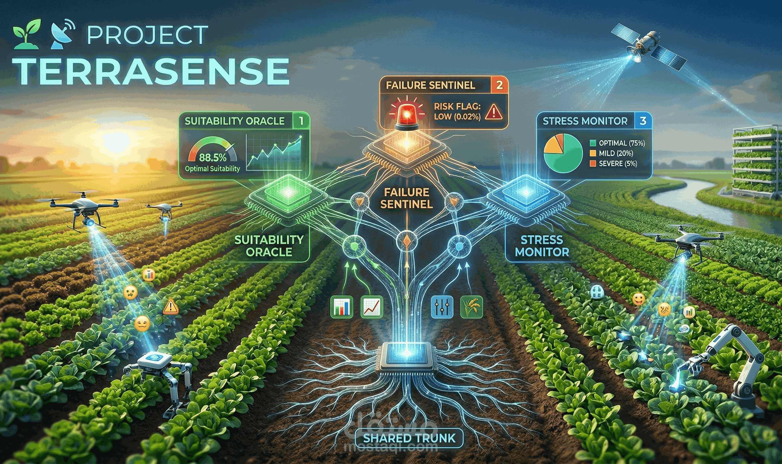 نظام تنبؤ زراعي ذكي باستخدام التعلم العميق (TerraSense)