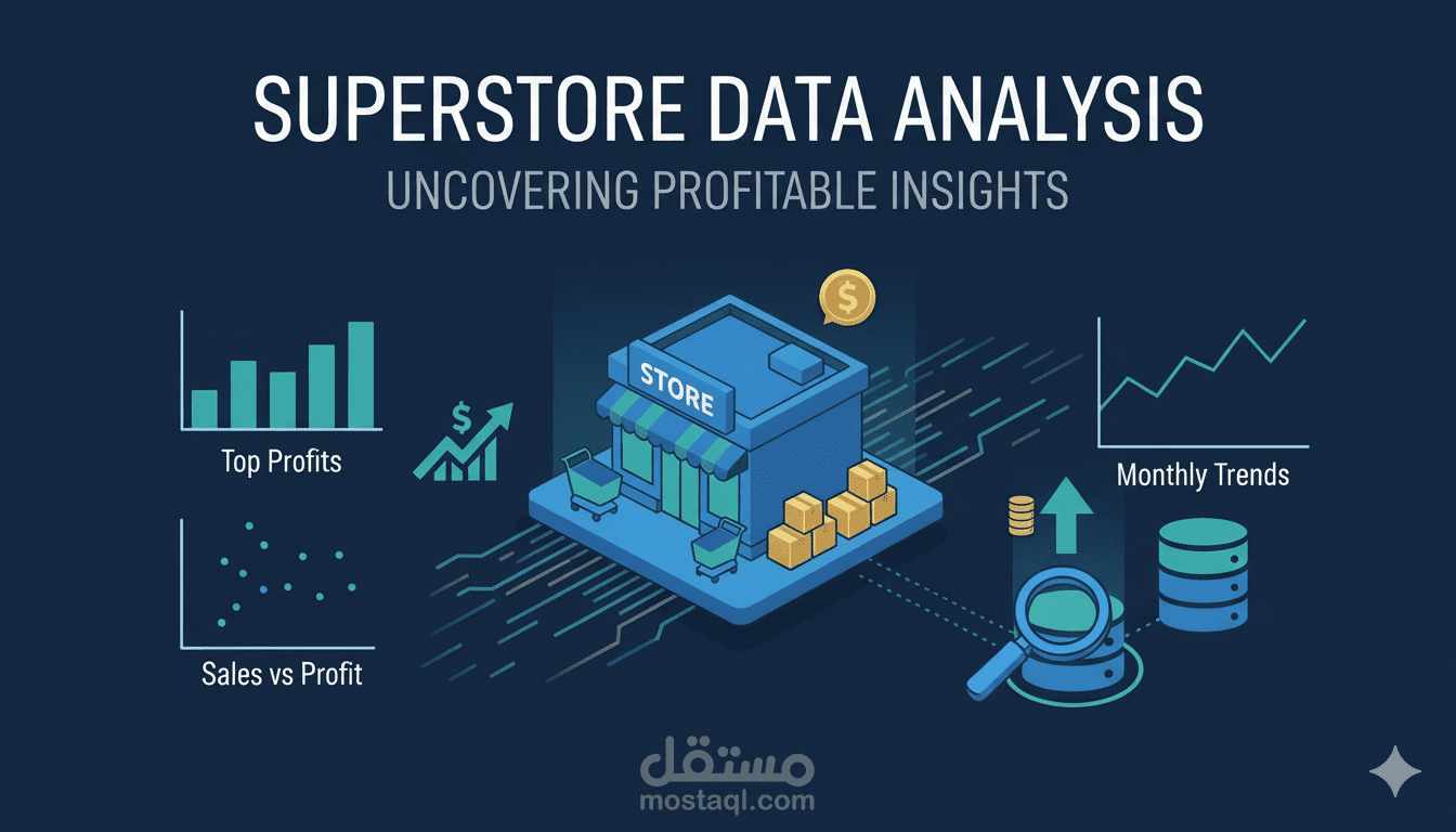 تحسين الأداء التجاري و دراسة حالة متجر Superstore العالمي (Data-Driven Retail Optimization: A Global Superstore Case Study)