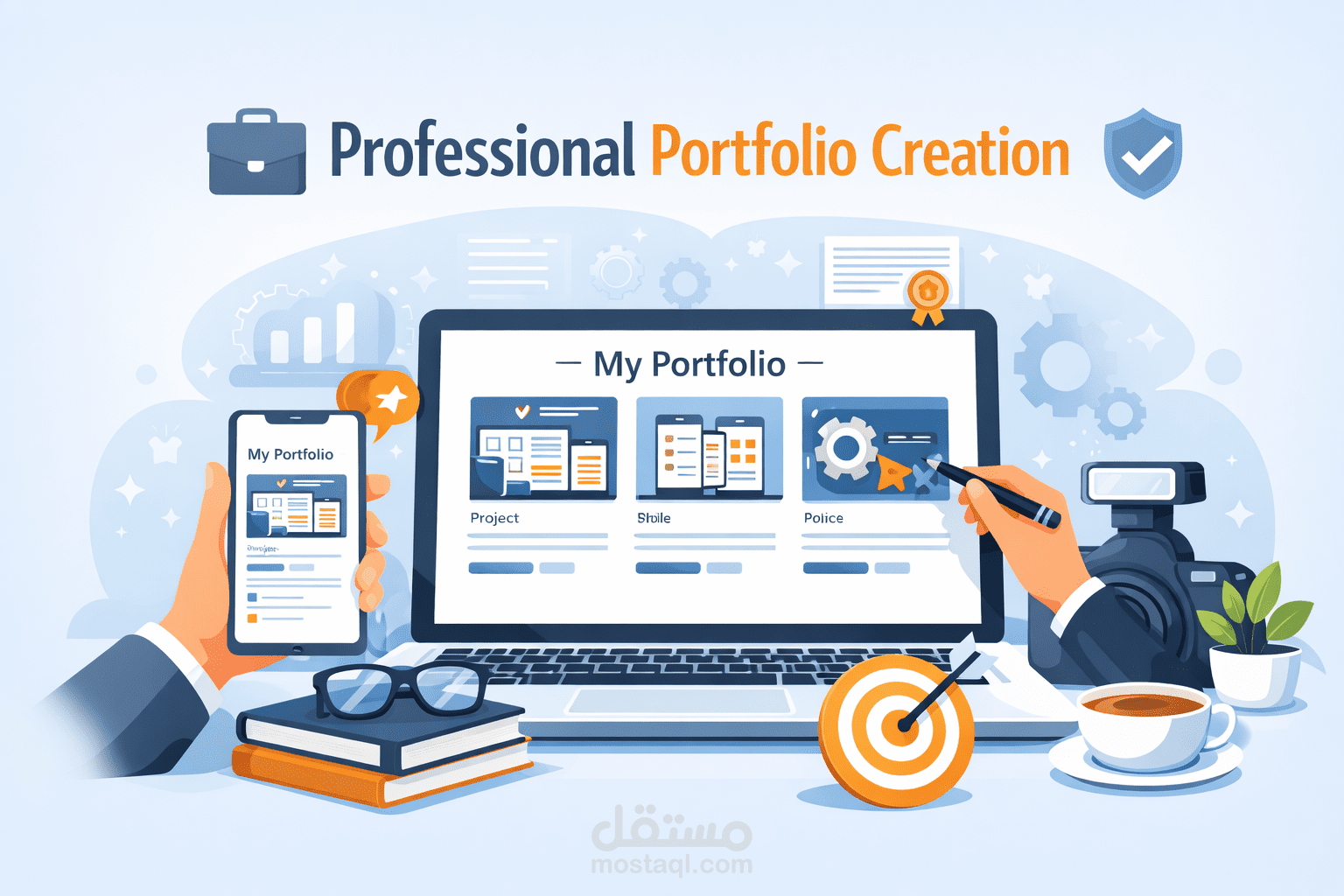 عمل برتفوليو احترافى