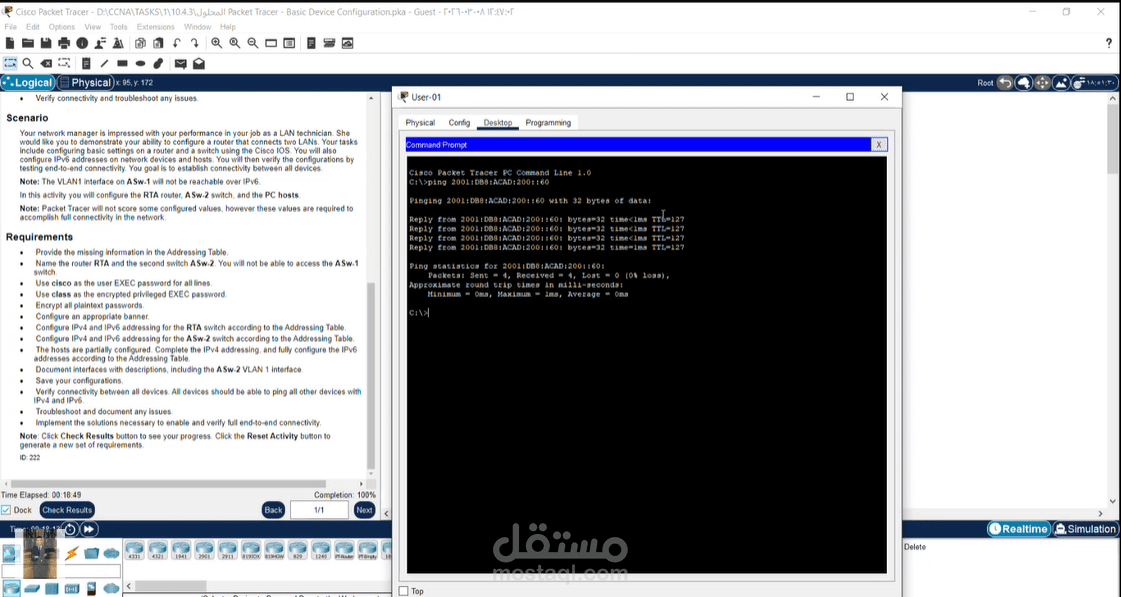 ipv6 Routing lan and basic security to nodes