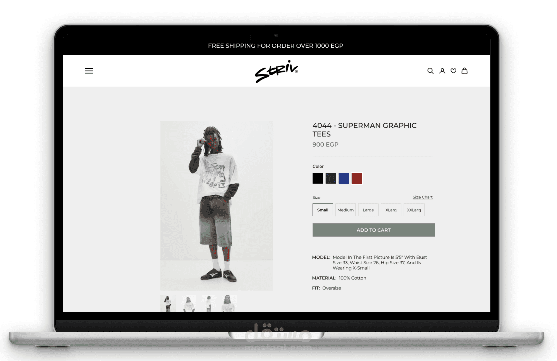 - Ecommerce website