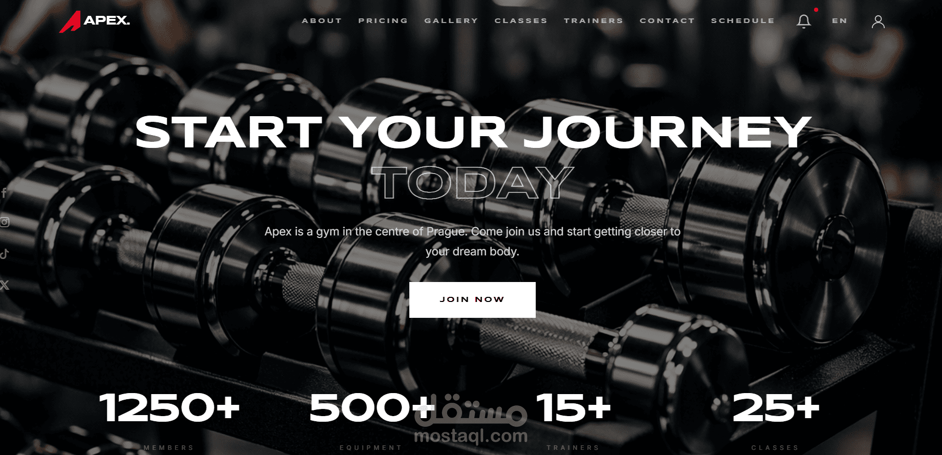 موقع جيم احترافي بتقنية React