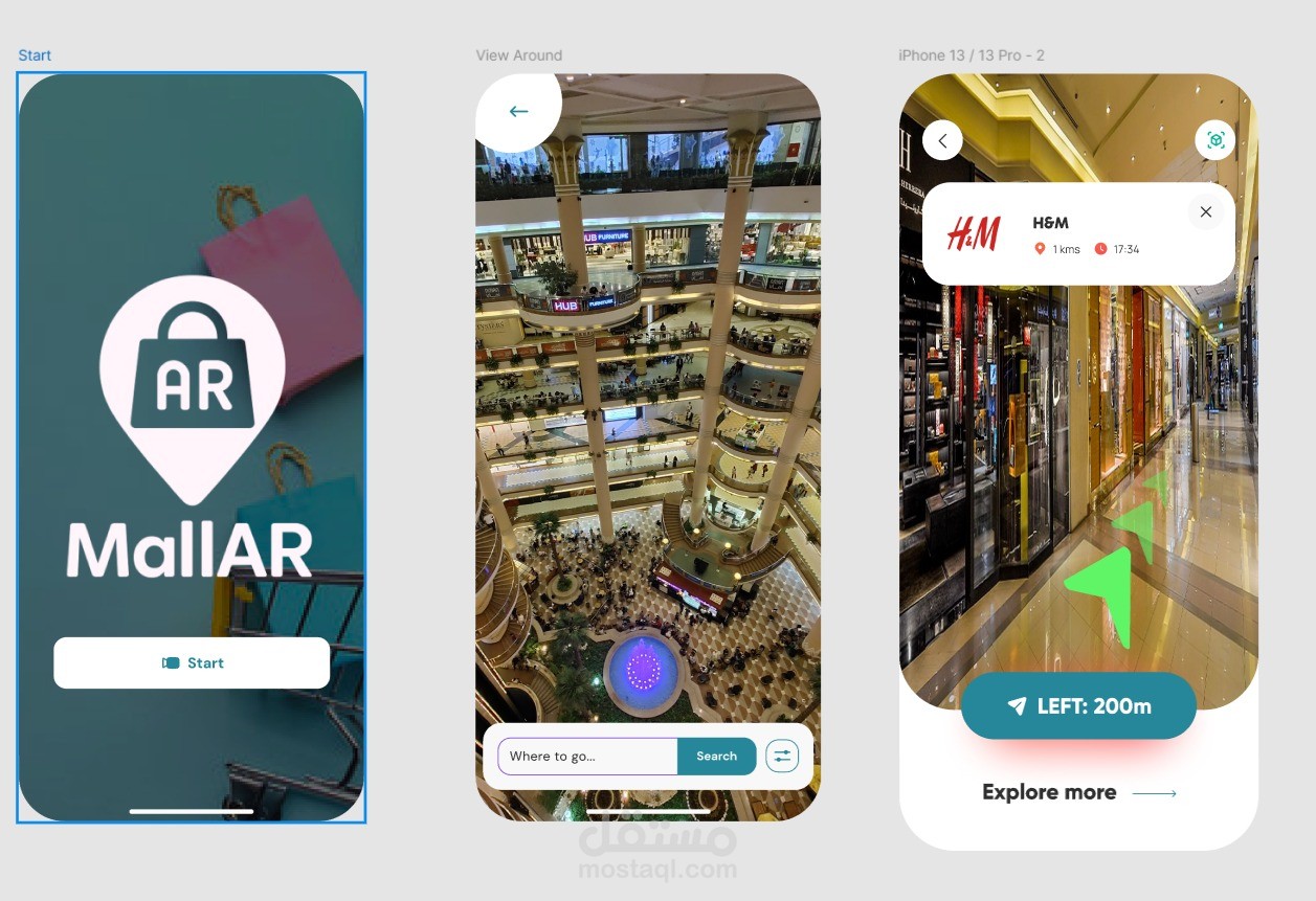 AR Navigation Mall Application