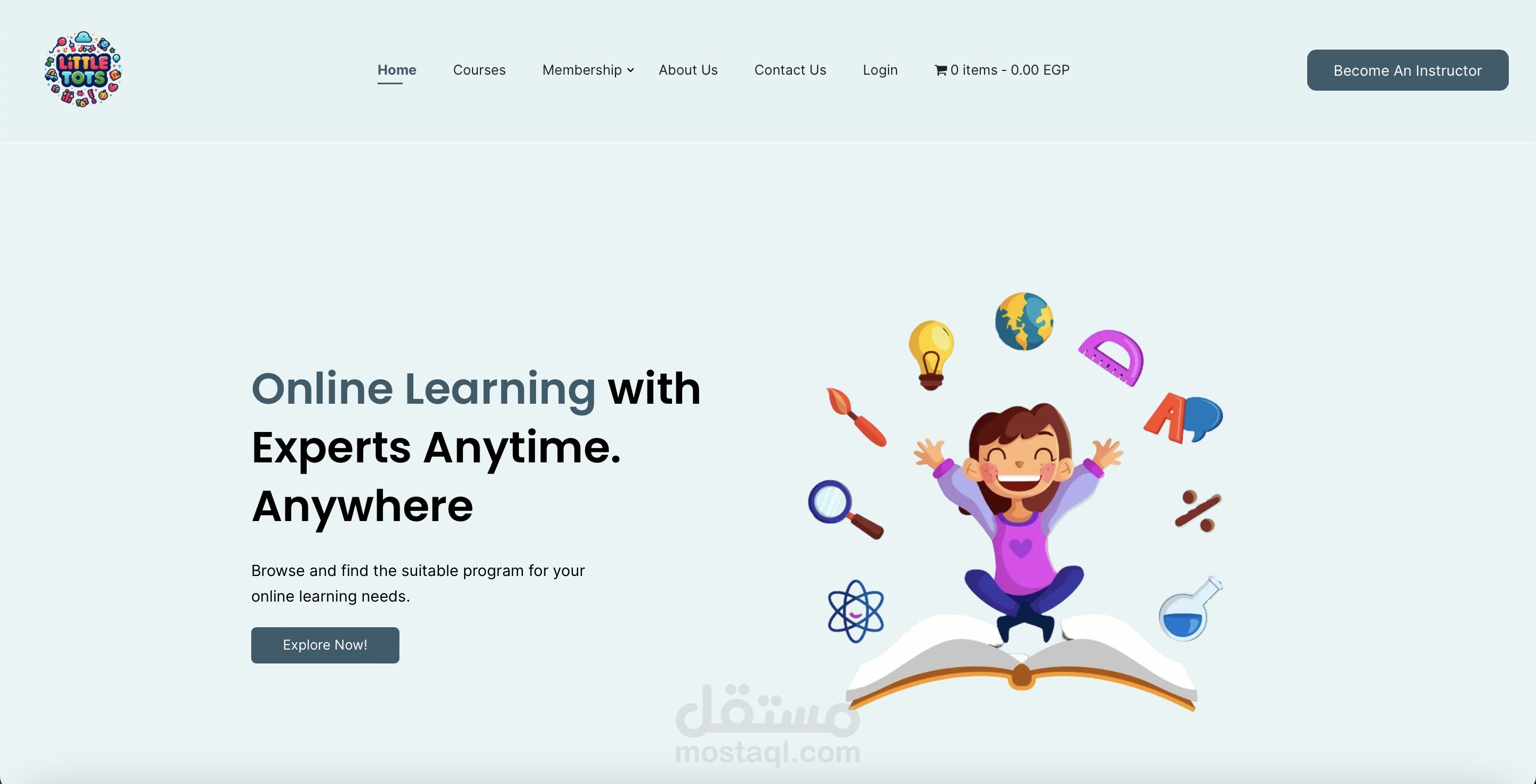 Little Thoughts Academy – Educational Platform (WordPress)