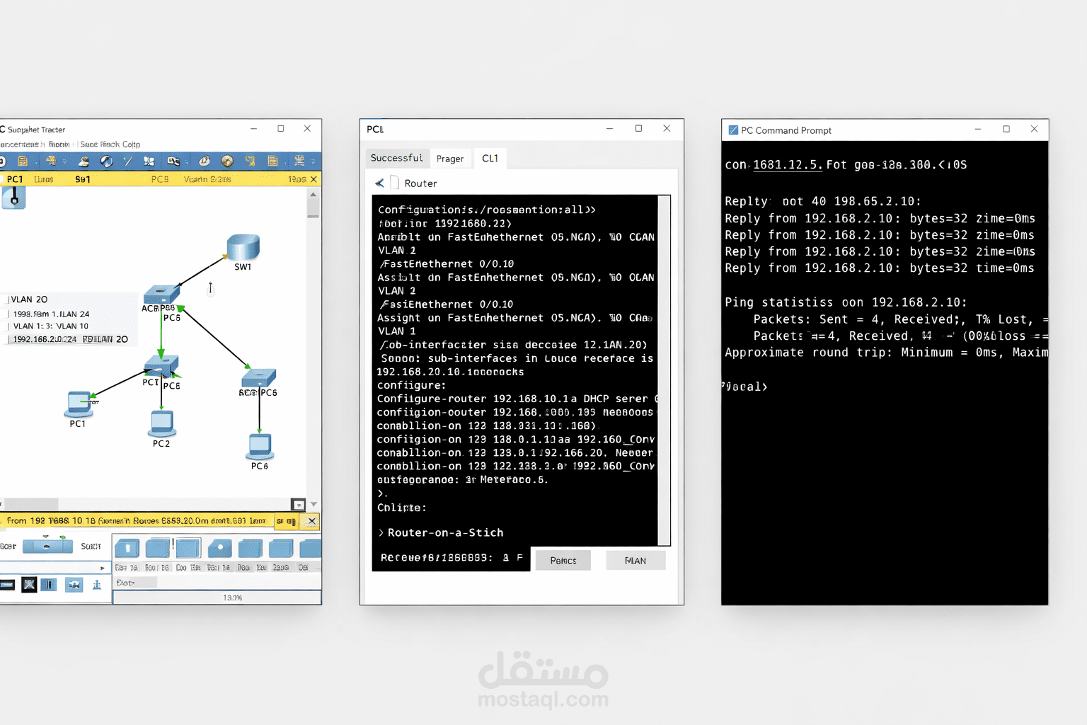 Network Design and Configuration using Cisco Packet Tracer (VLAN, DHCP, Routing)