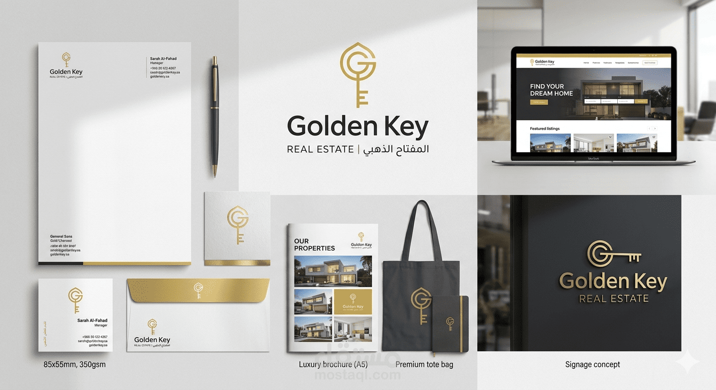 Golden Key – الهوية البصرية الأساسية