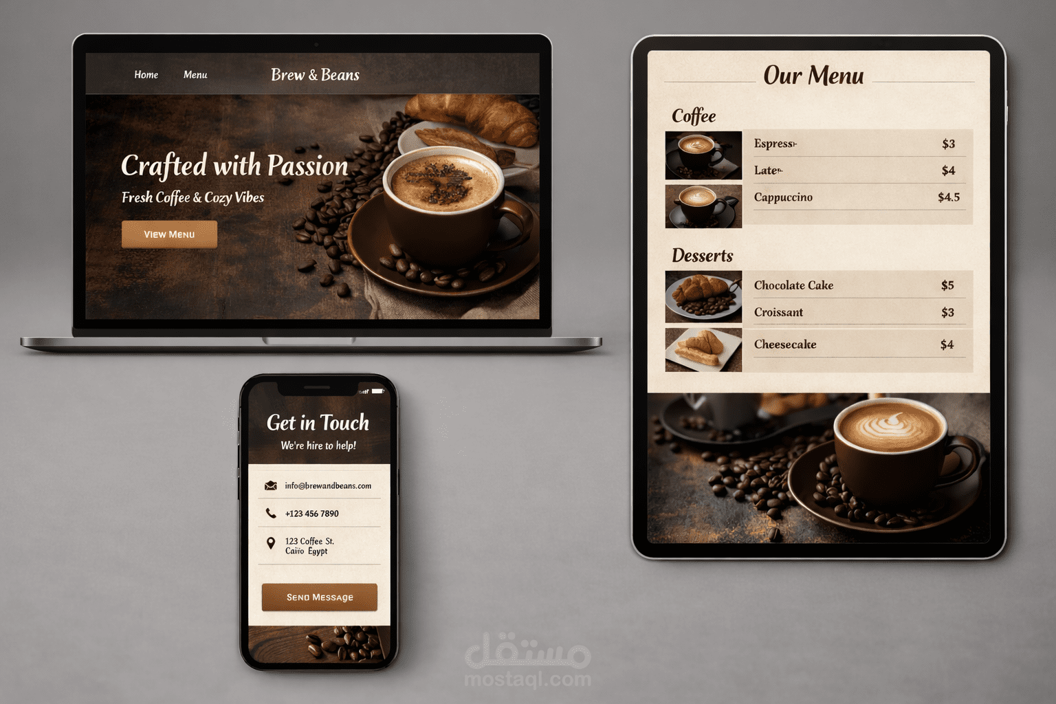 Modern Landing Page UI Design