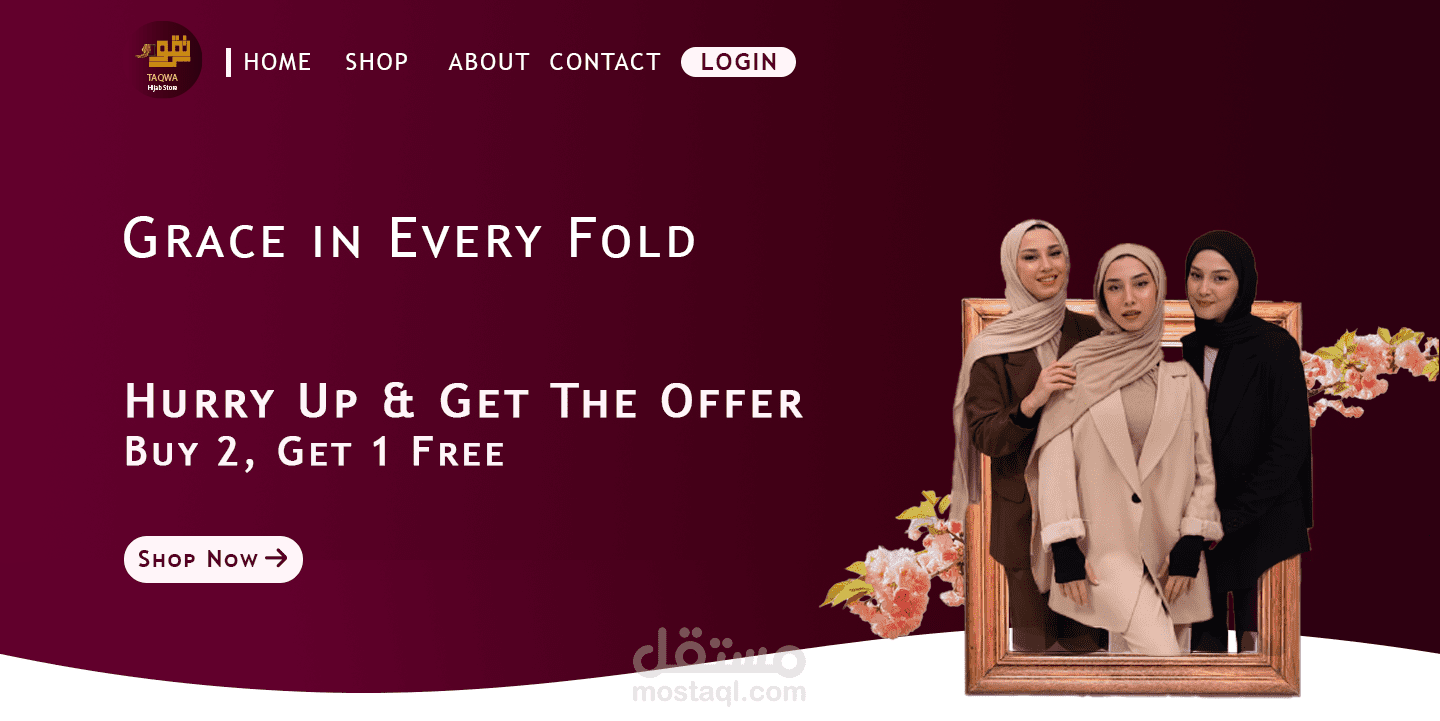 TAQWA | Hijab Homepage & Brand Identity