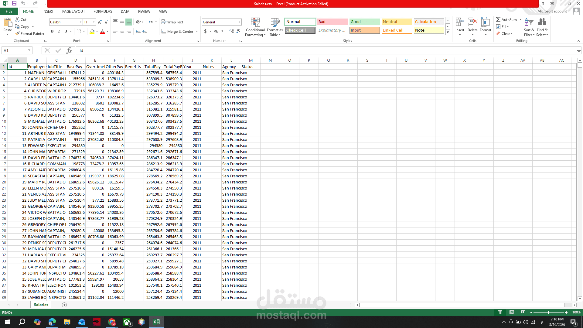 Salary data analysis and extracting key statistics using Python