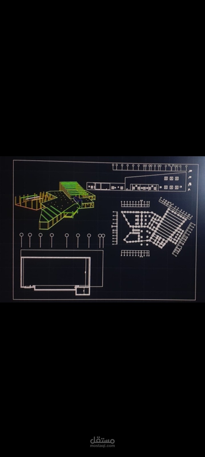 مشروع تنفيذي  لصالة رياضية