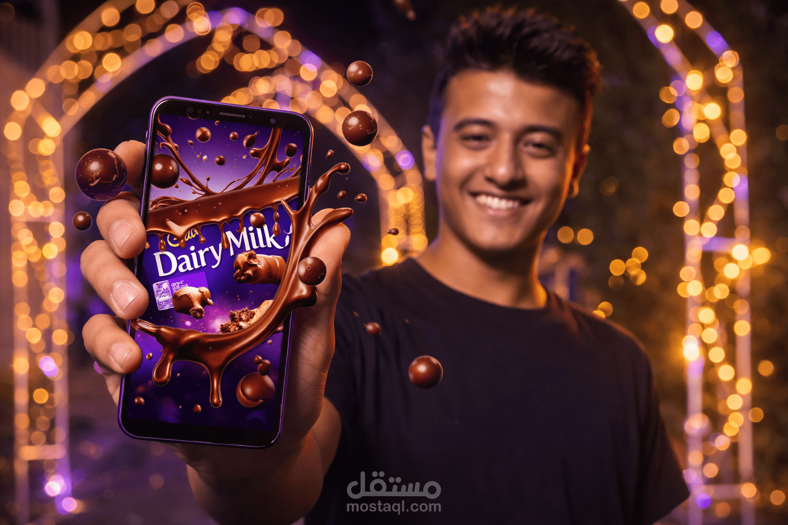تصميم بوست اعلان شيكولاته Dairy milk