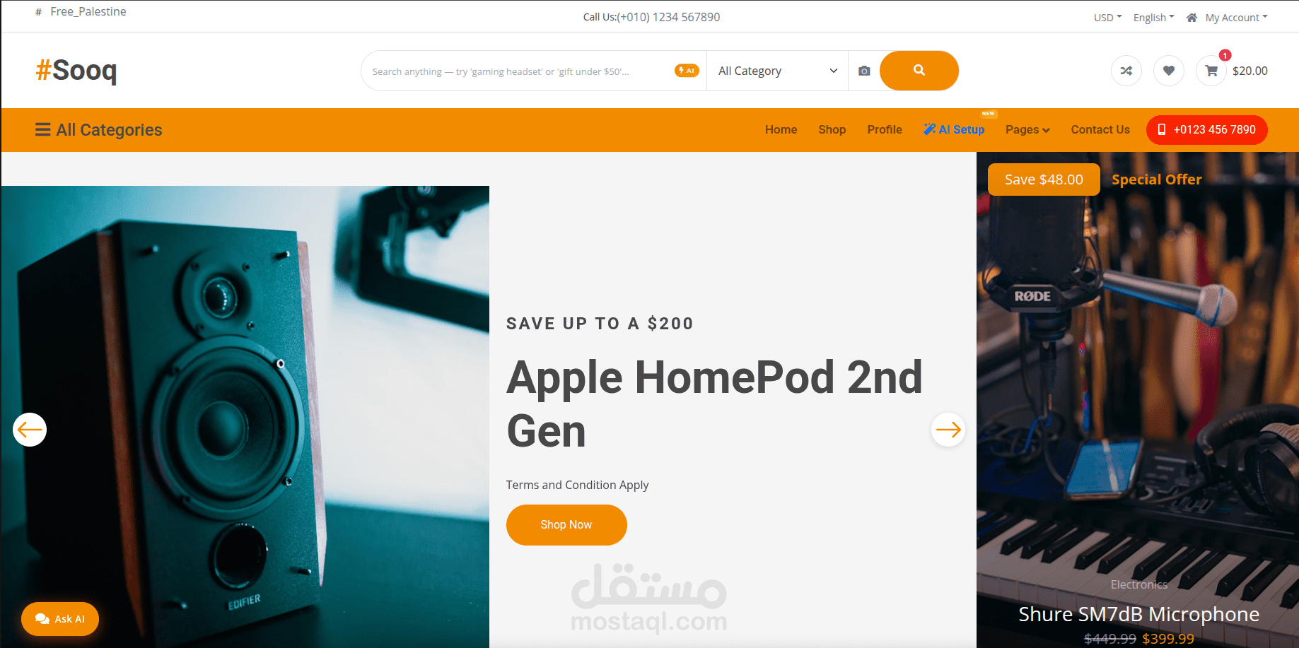 AI-powered e-commerce platform