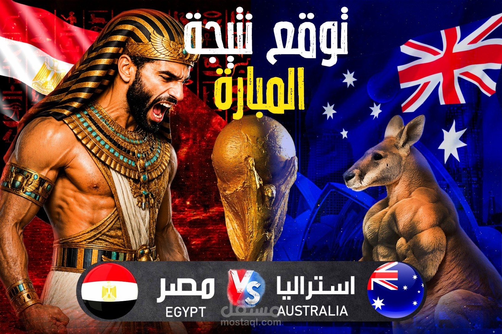 مباره مصر واستراليا
