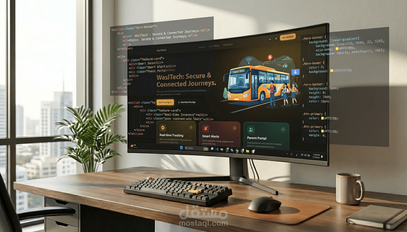 تطوير موقع SmartBus   نظام نقل جامعي ذكي