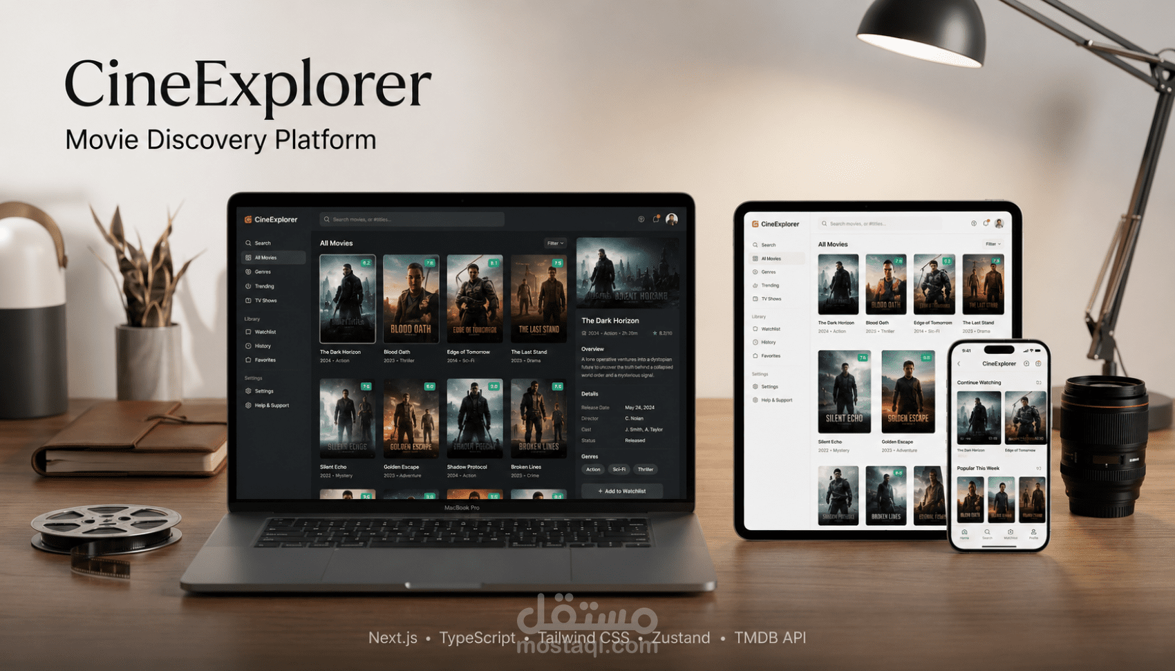 CineExplorer منصة استكشاف أفلام متكاملة