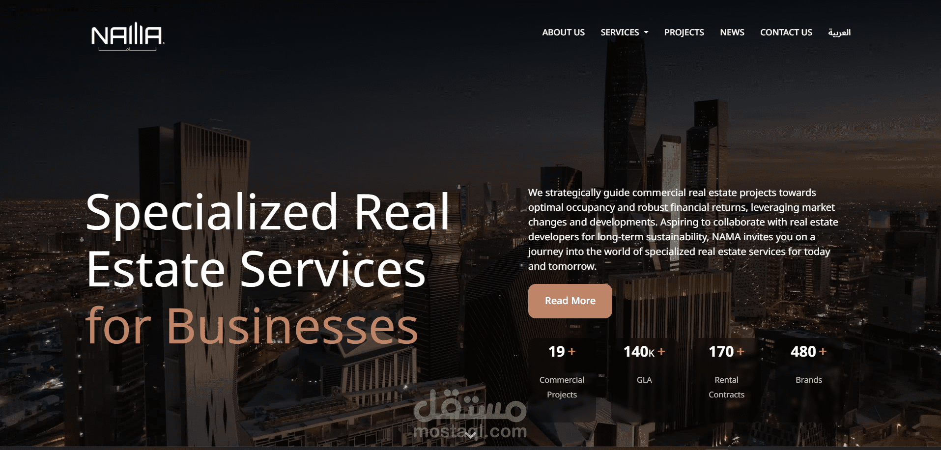 NAMA – Premium Real Estate Digital Experience | Saudi Arabia