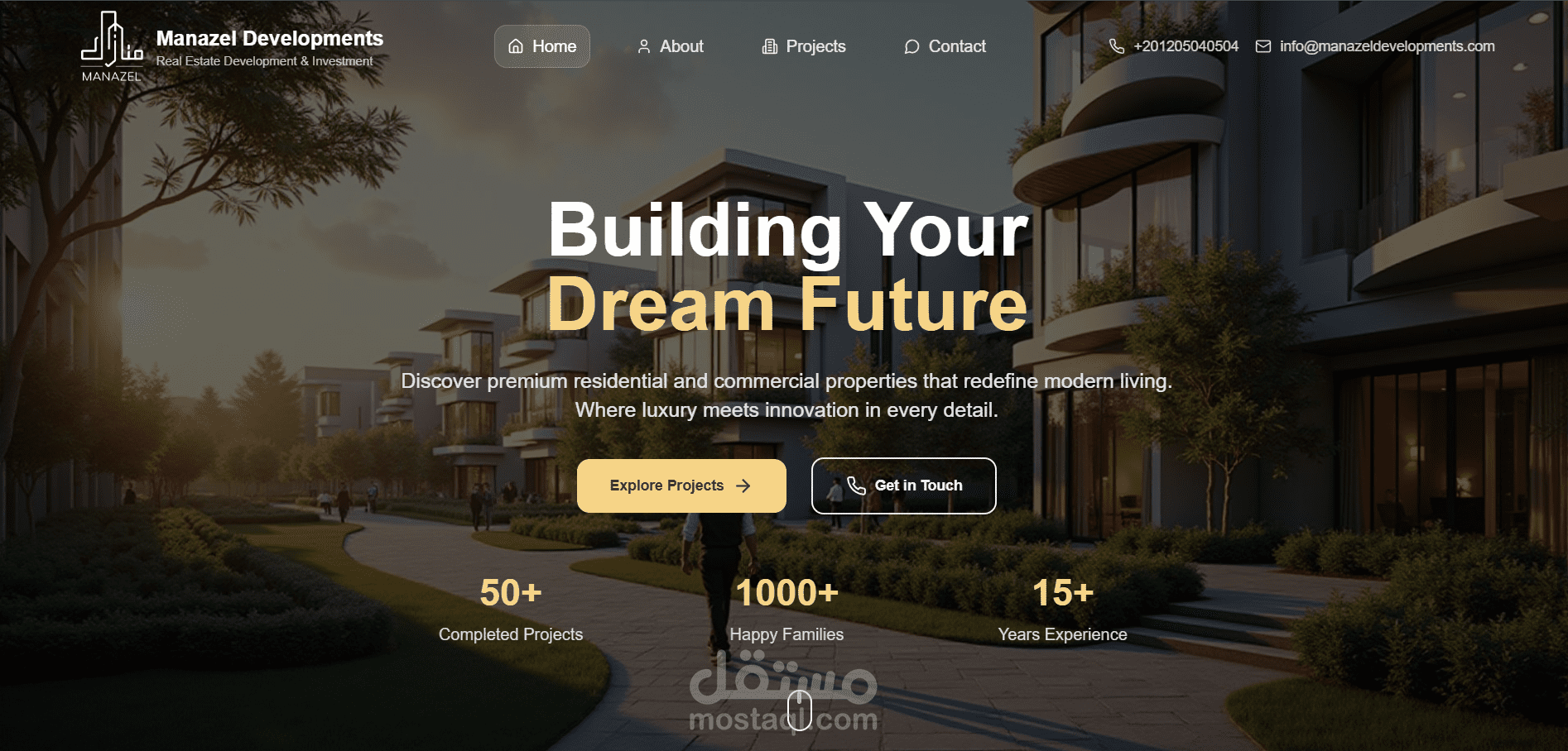 Manazel Developments – Scalable Real Estate Platform Architecture