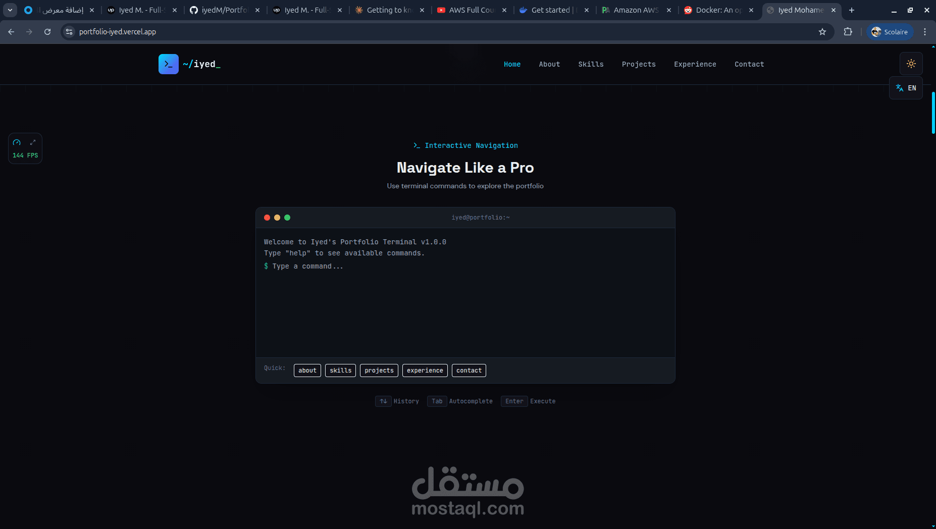 Portfolio Dynamique - Next.js