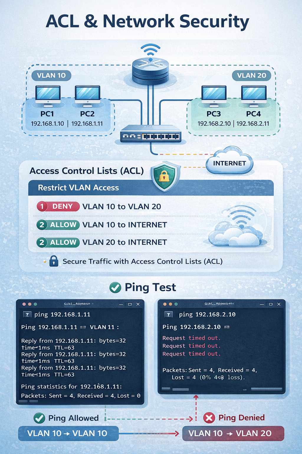 Network Security using Access Control Lists (ACL)