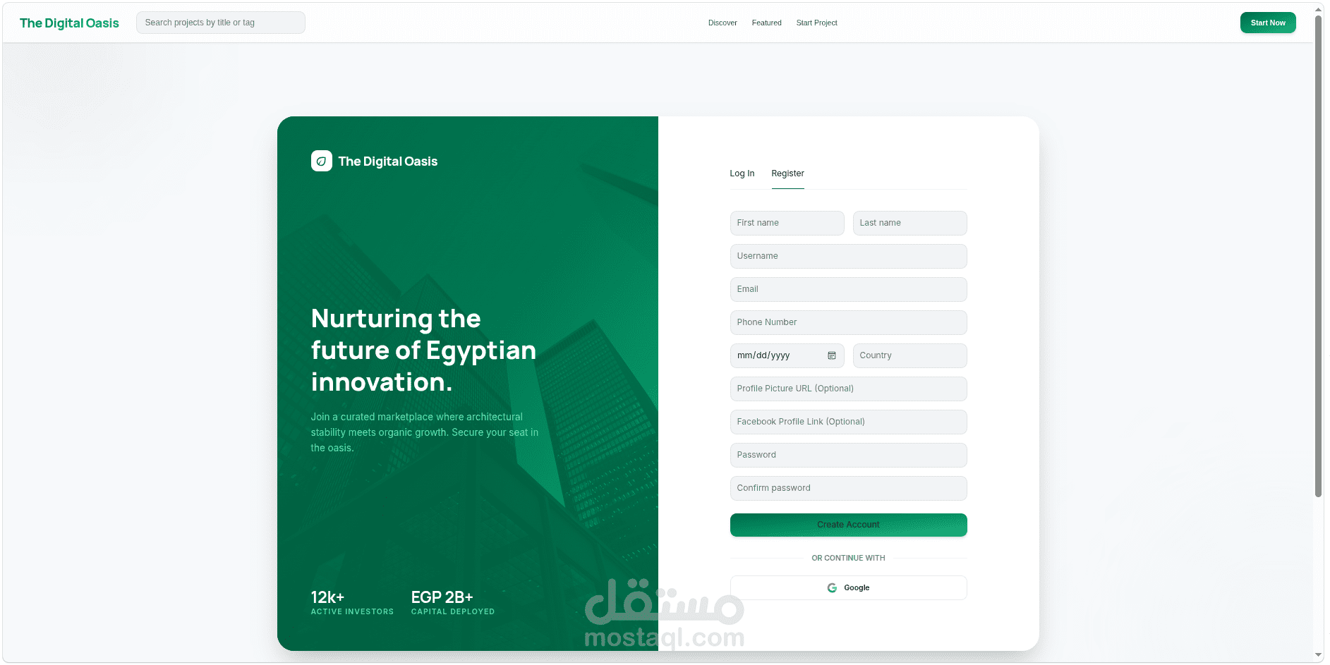 Full-Stack Crowdfunding Web Platform